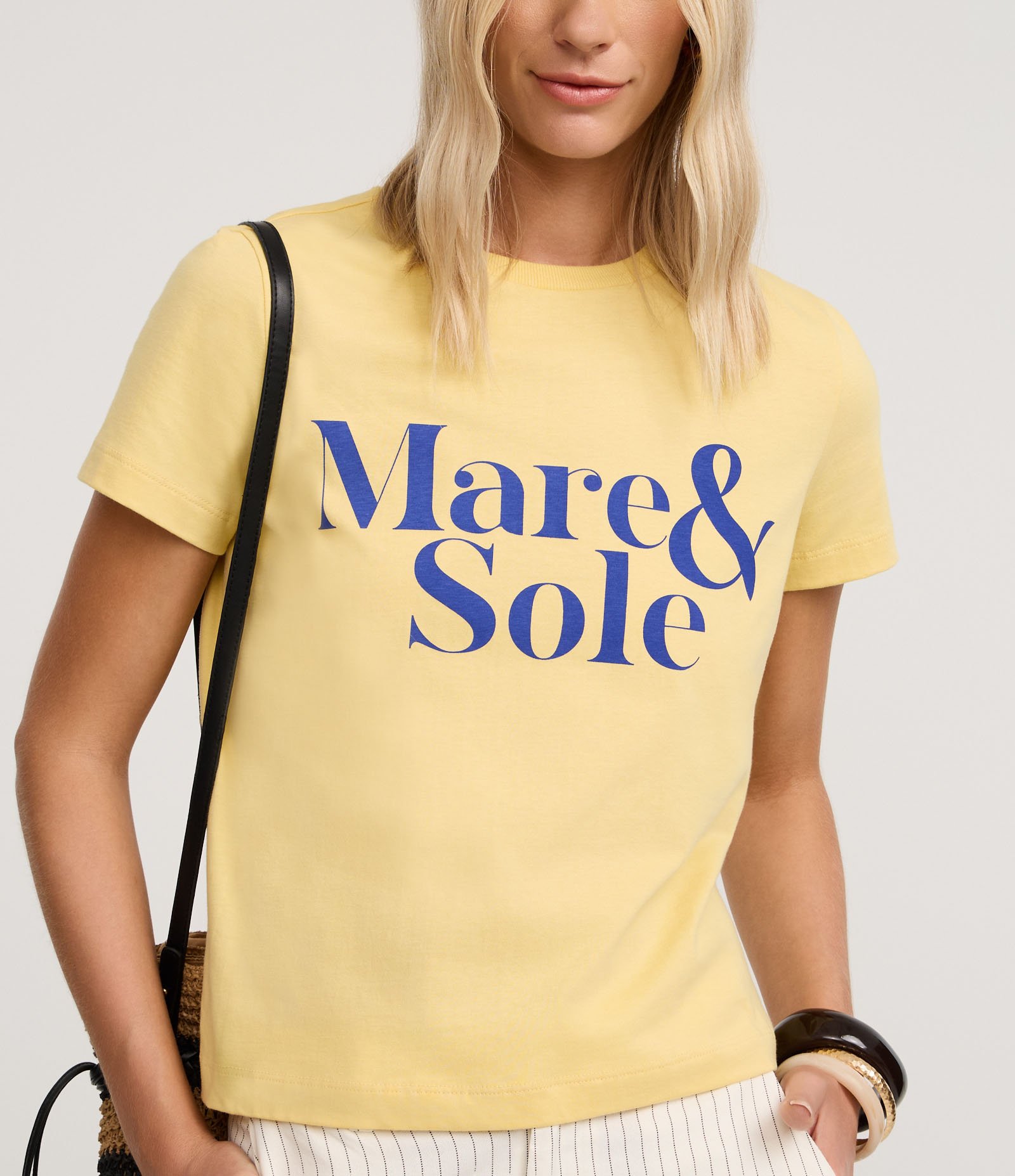 Blusa em Algodão com Estampa Marie & Sole Amarelo 5