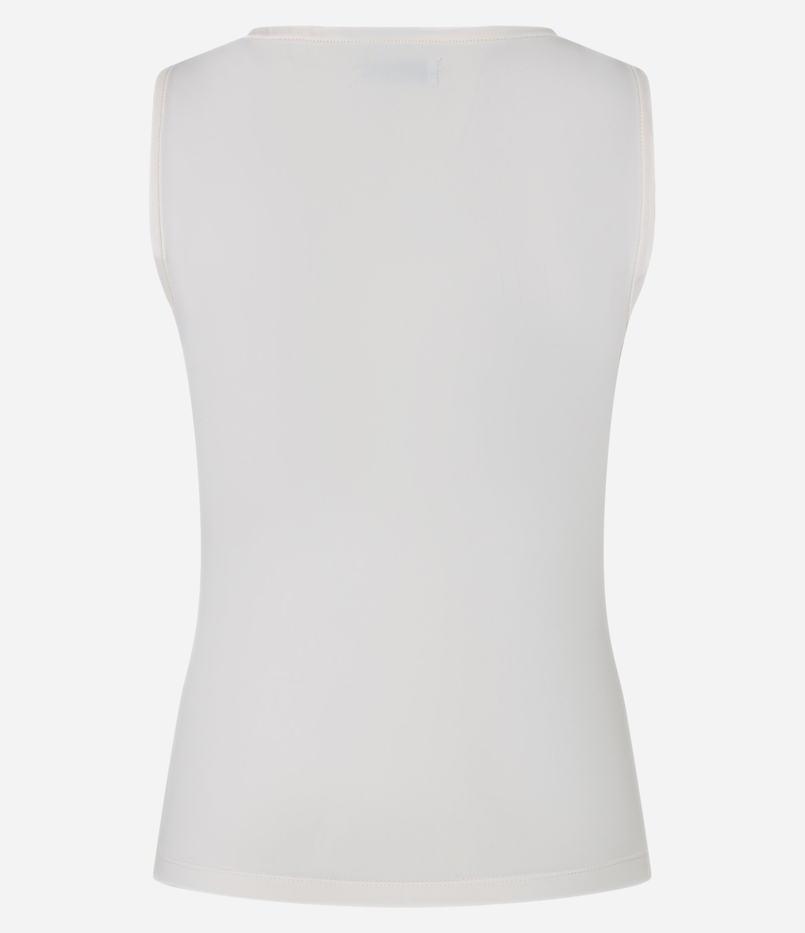 Blusa Regata com Gola Halter em Poliamida Off White 2