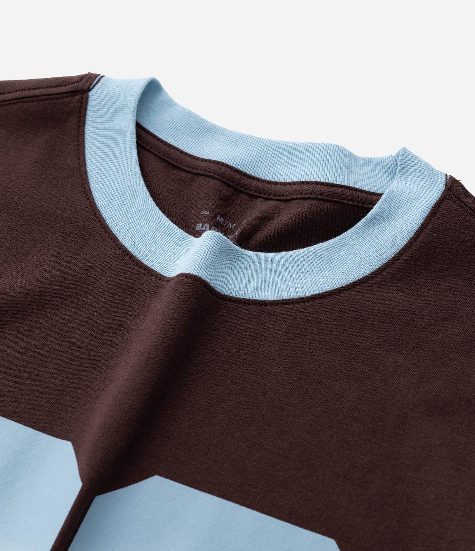 Camiseta Baby Tee Sportcore com Ribana e Estampa Lettering 86 Marrom 3