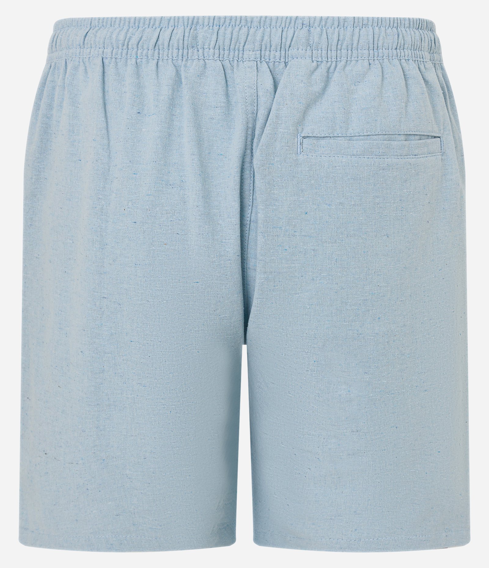 Bermuda em Algodão com Cós Elástico e Etiqueta Aplicada Azul 4