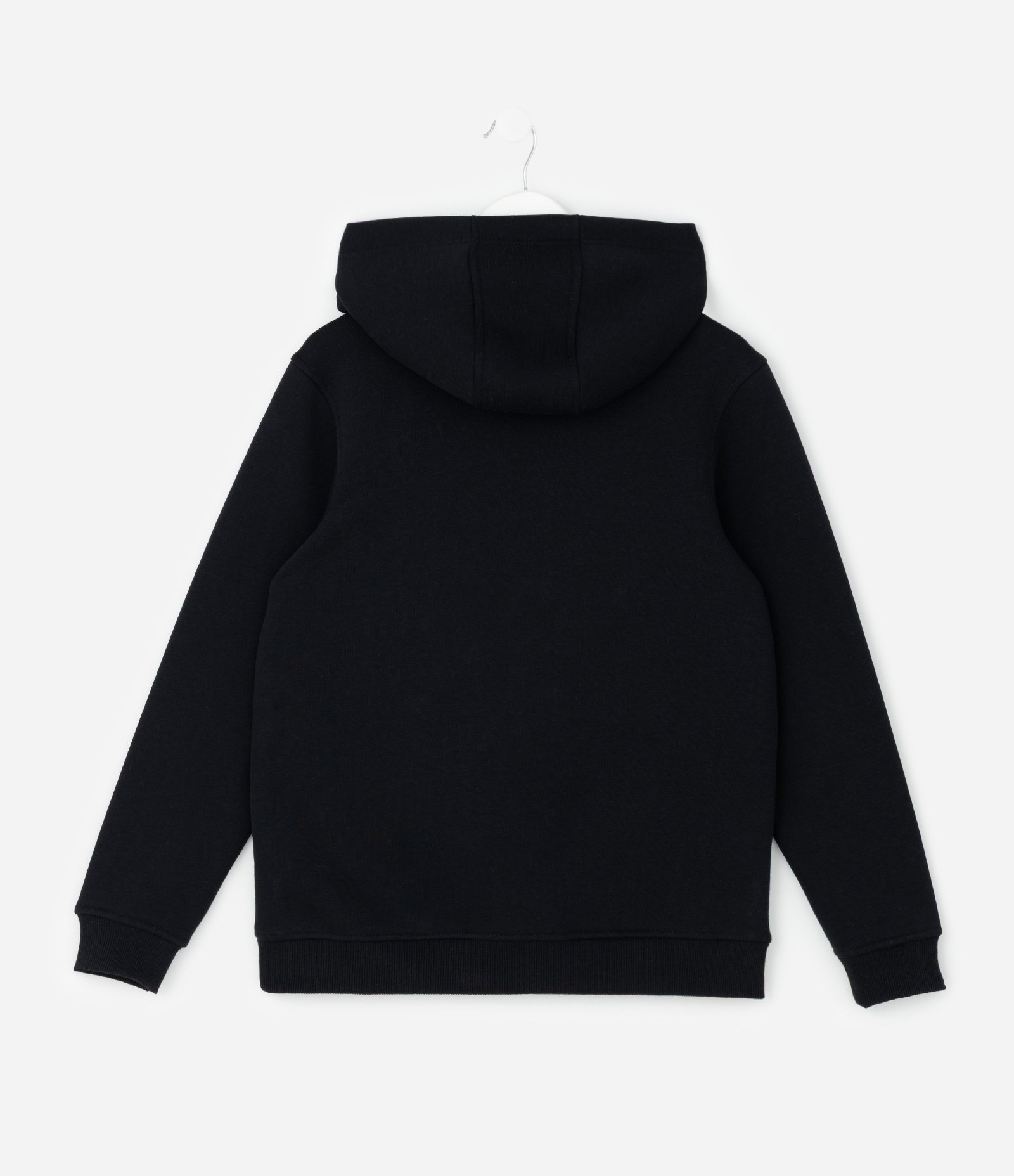 Casaco Infantil com Capuz e Patch Rubber – Tam 5 a 14 Anos Preto 2