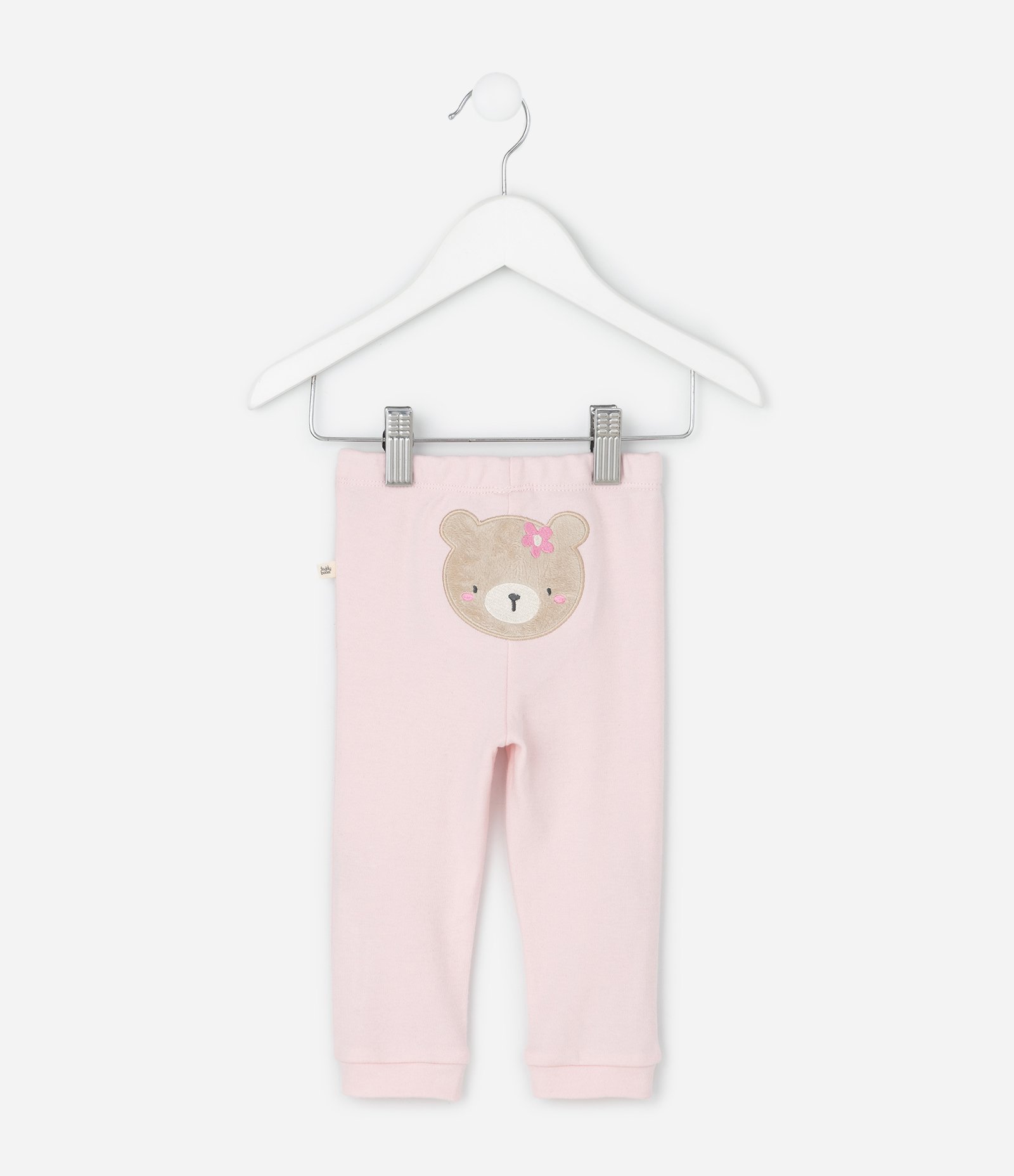 Conjunto Infantil Floral com Body e Calça Ursinha – Tam RN a 18 Meses Off White/Rosa Claro 8