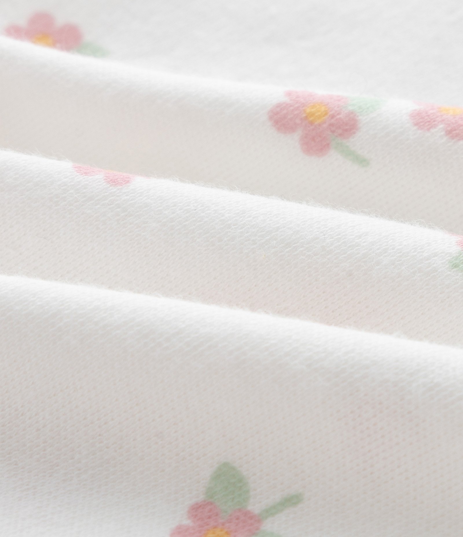 Conjunto Infantil Floral com Body e Calça Ursinha – Tam RN a 18 Meses Off White/Rosa Claro 4