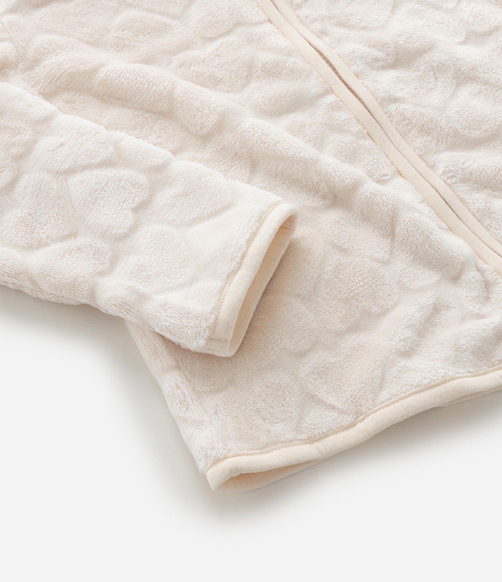Jaqueta Infantil com Capuz e Relevo de Corações – Tam 5 a 16 Anos Off White 7