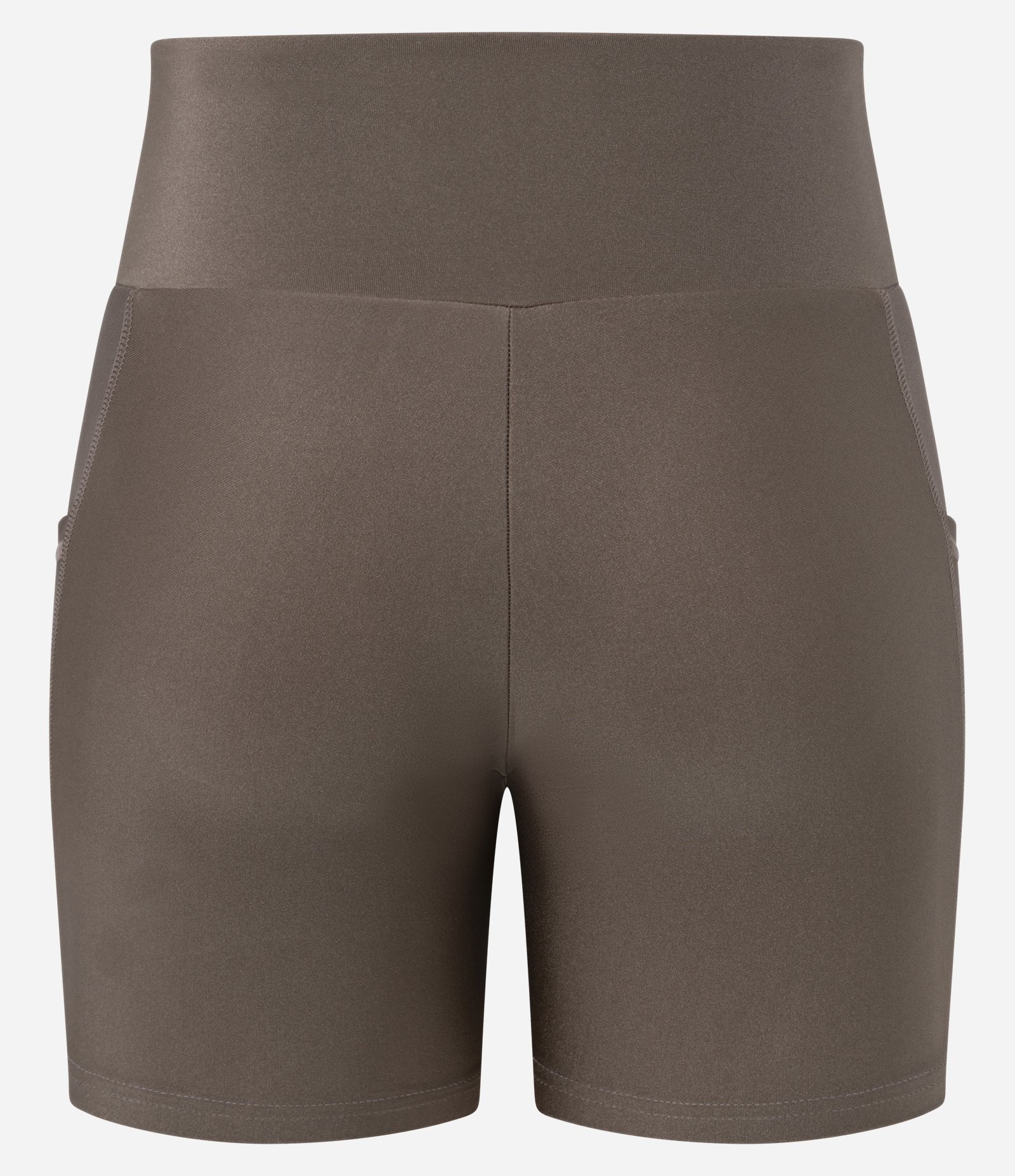 Bermuda Esportiva em Microfibra Acetinada Marrom 6