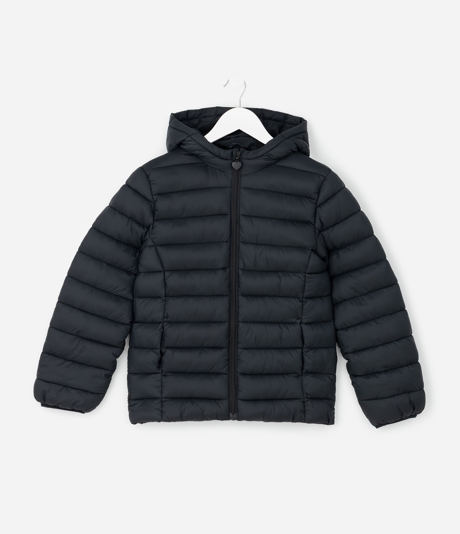 Jaqueta Infantil Puffer em Microfibra com Capuz – Tam 5 a 16 Anos Preto 1