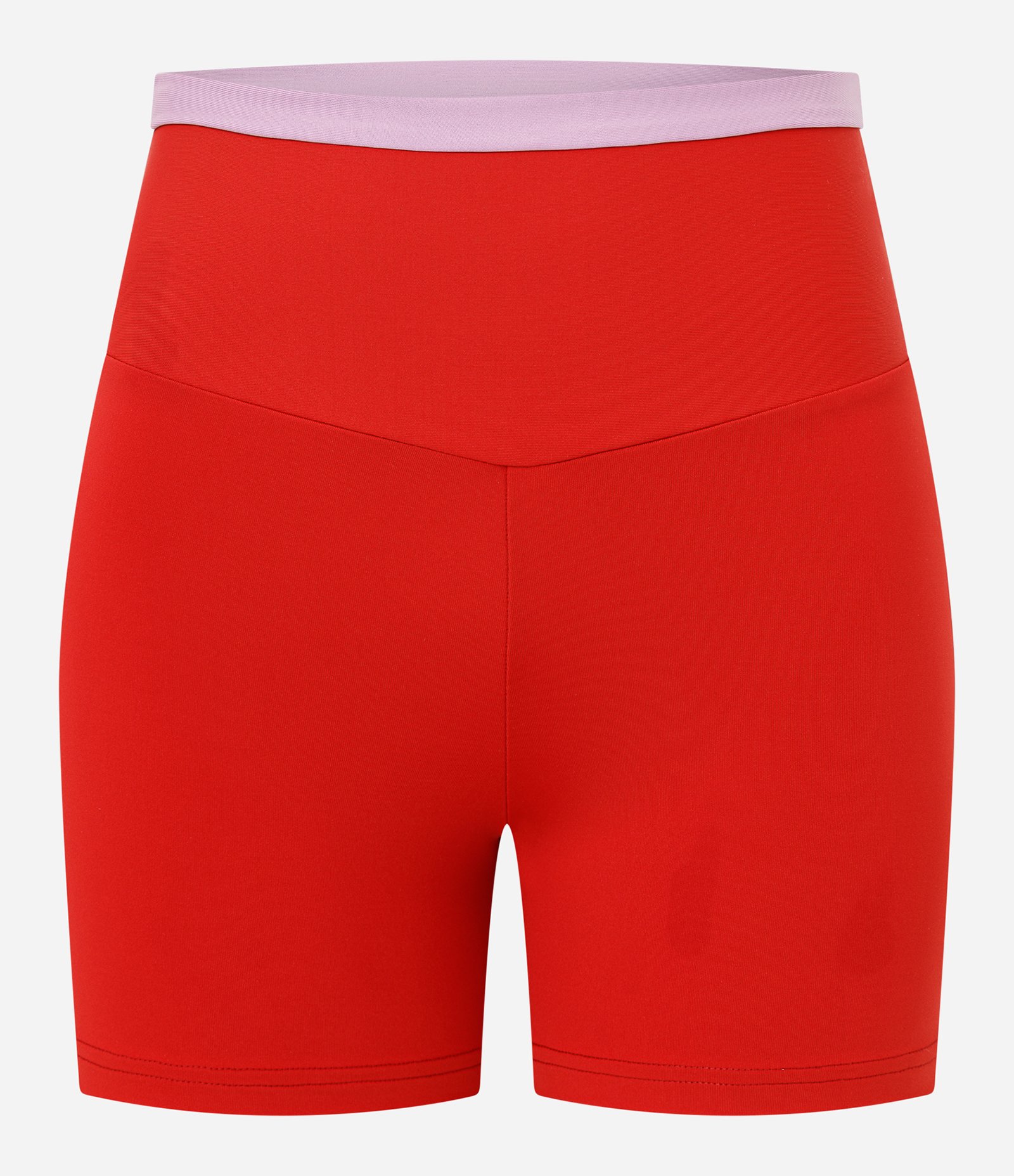 Bermuda Crossfiteira Esportiva em Microfibra com Cós Contrastante Vermelho 6