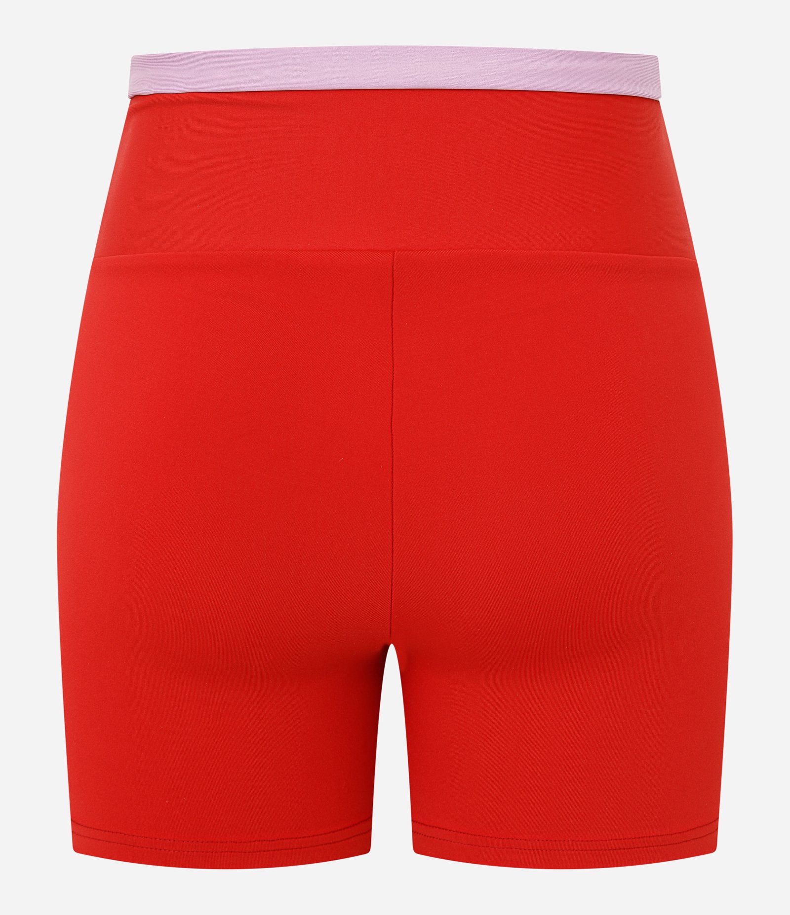 Bermuda Crossfiteira Esportiva em Microfibra com Cós Contrastante Vermelho 7