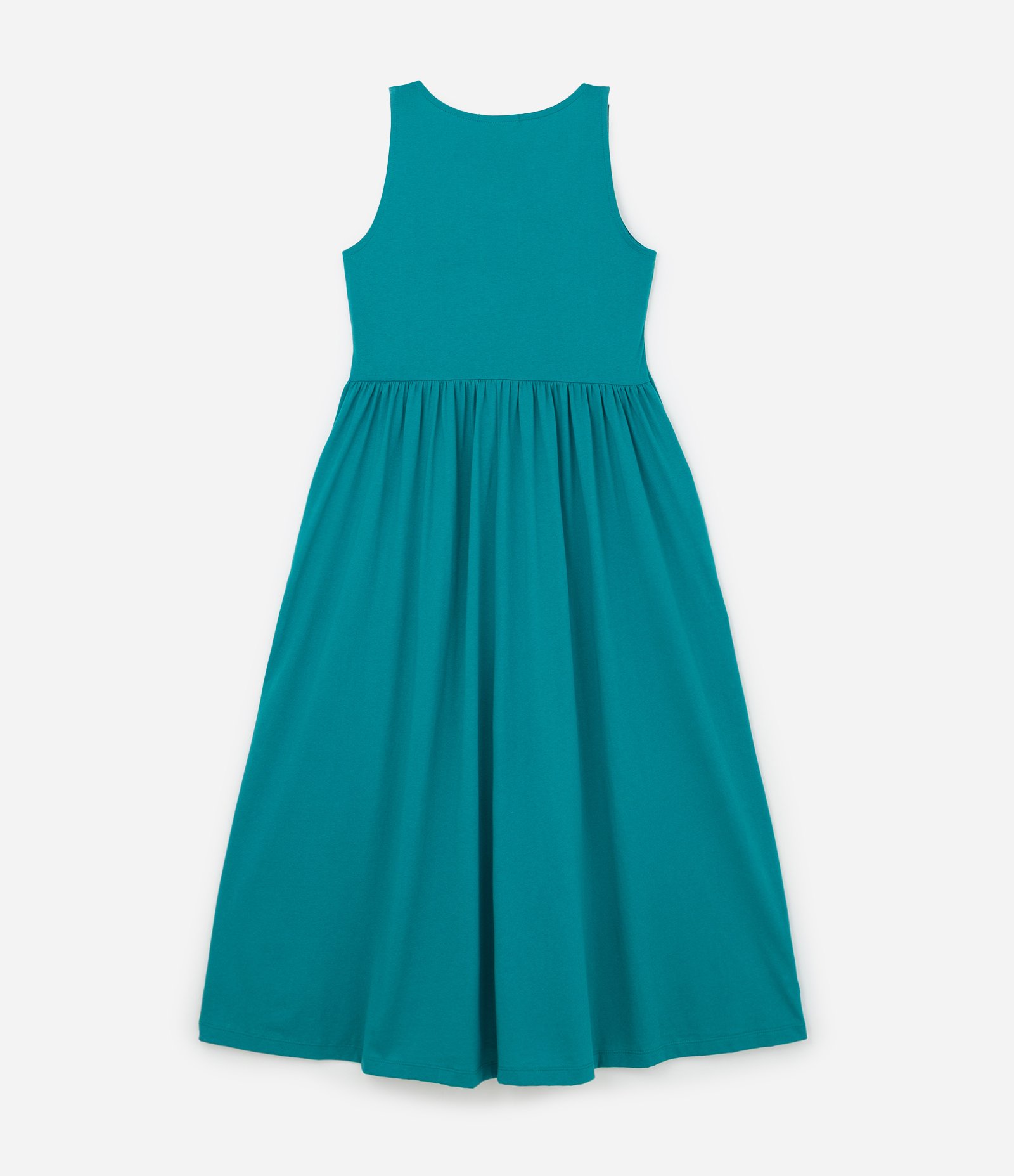 Vestido Midi em Algodão com Cintura em V Curve & Plus Size Verde 5
