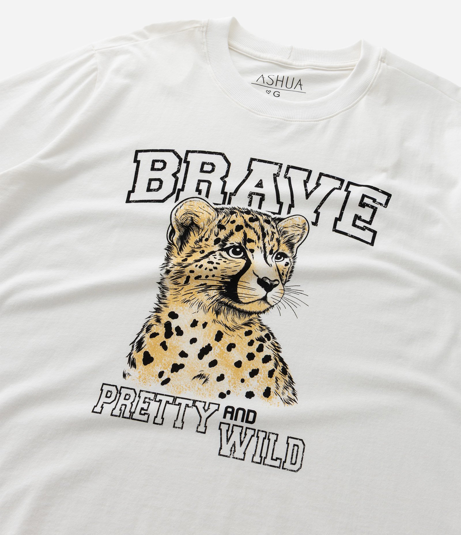 Camiseta Alongada com Estampa de Onça Curve & Plus Size Branco 8