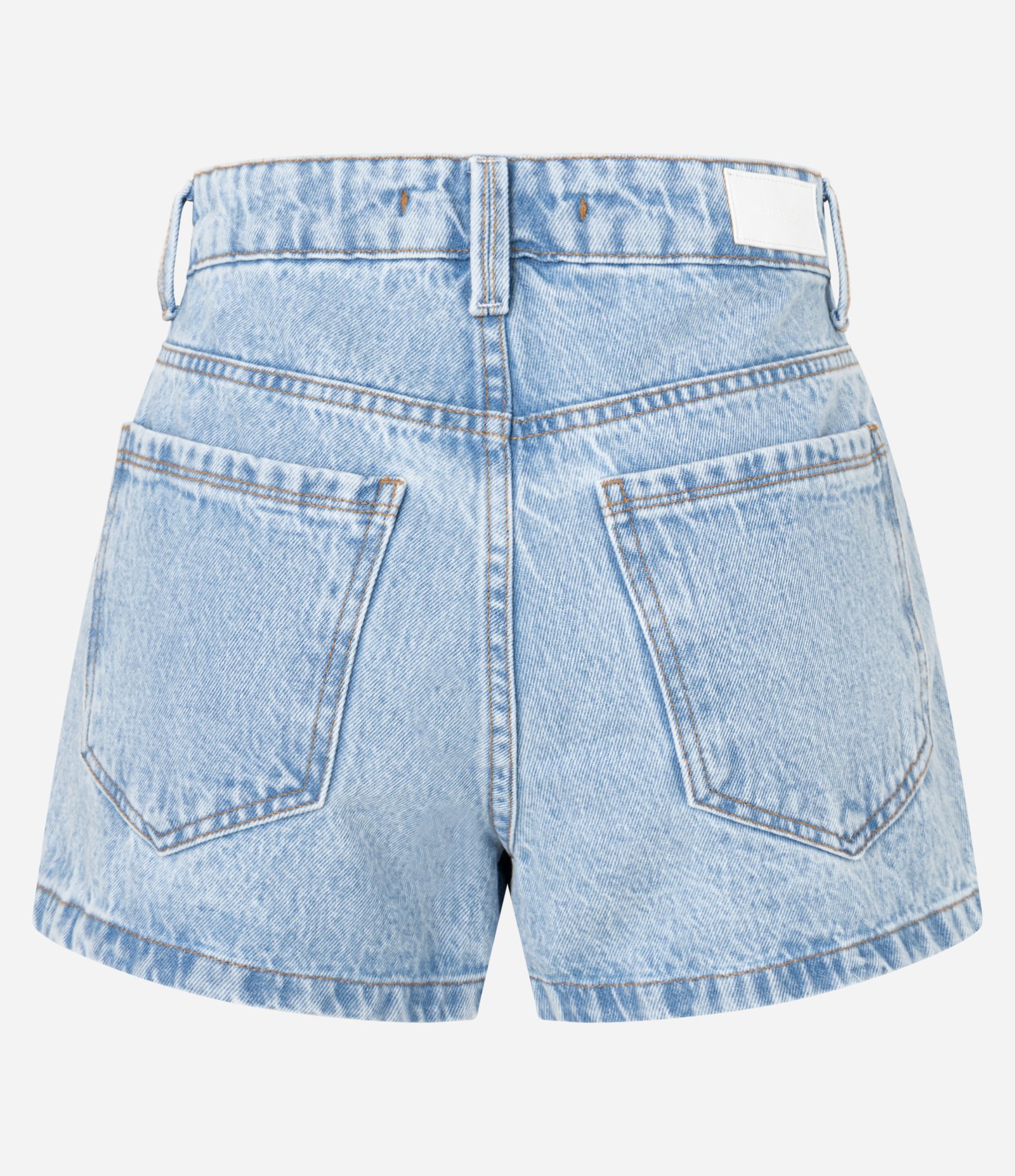 Short Slim em Jeans com Passantes e Bordados Claro 8