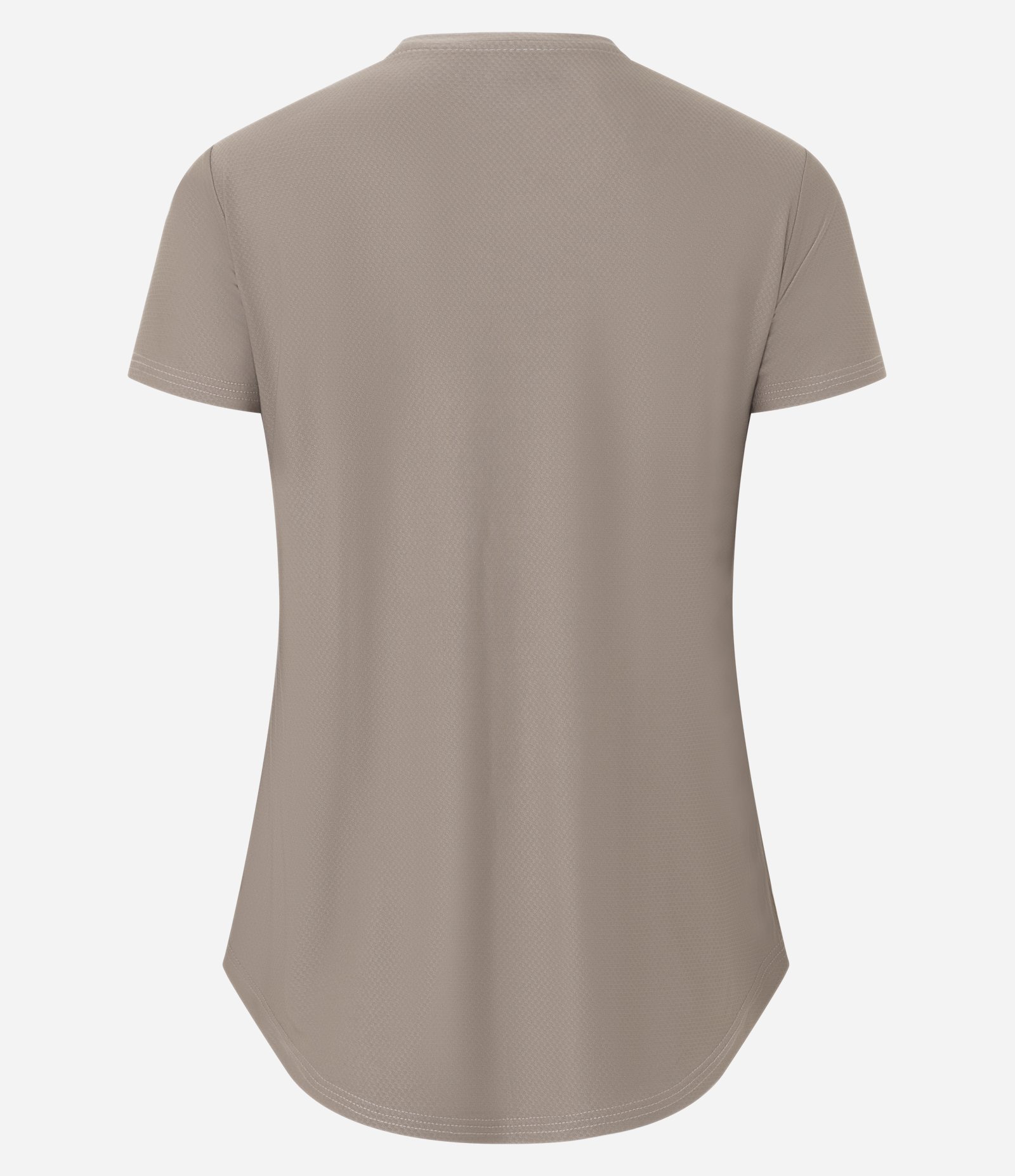 Camiseta Esportiva em Helanca com Estampa de Ondas Verticais Marrom 7