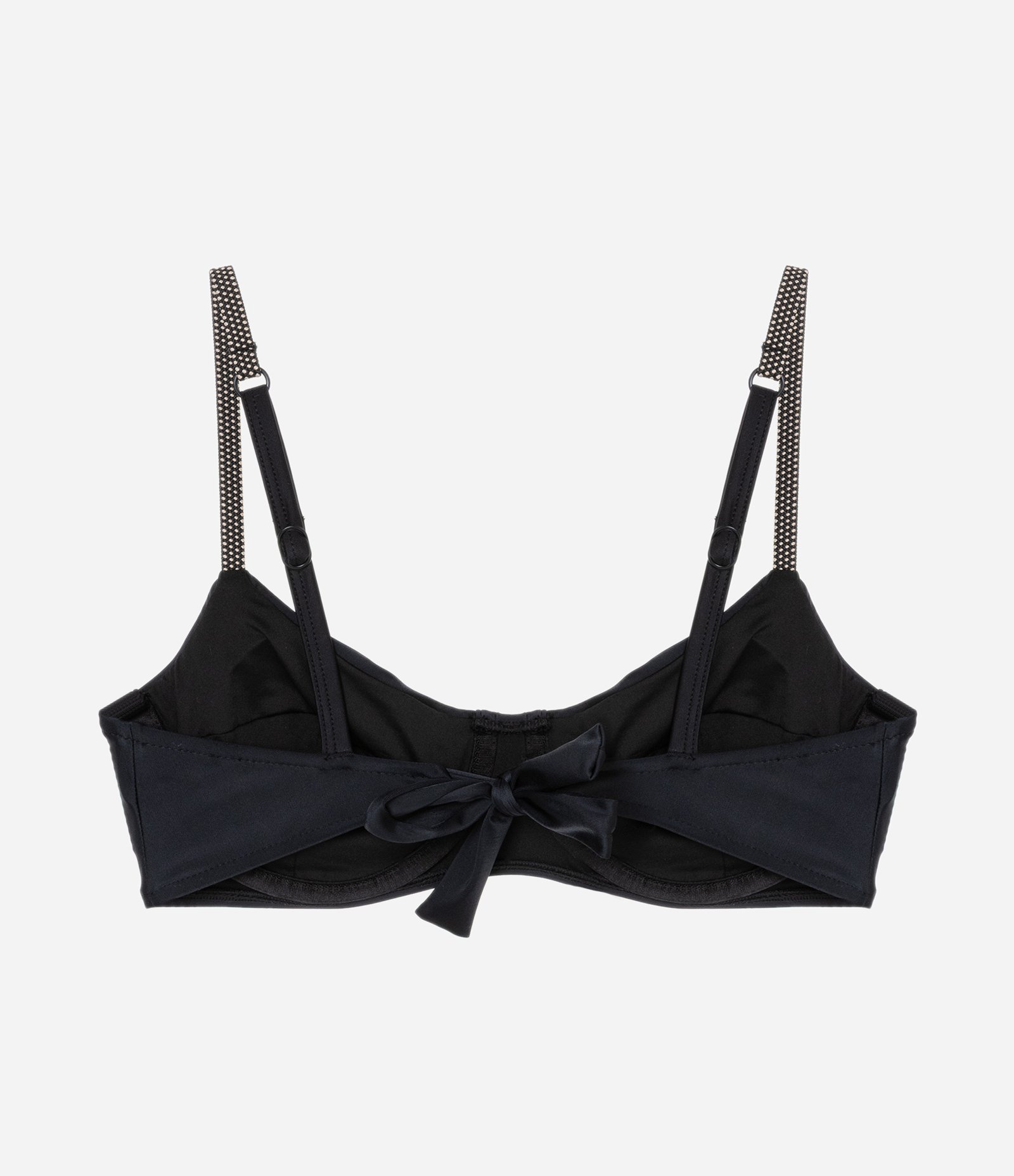 Biquíni Top Meia Taça em Microfibra com Alça Elástica Preto 7