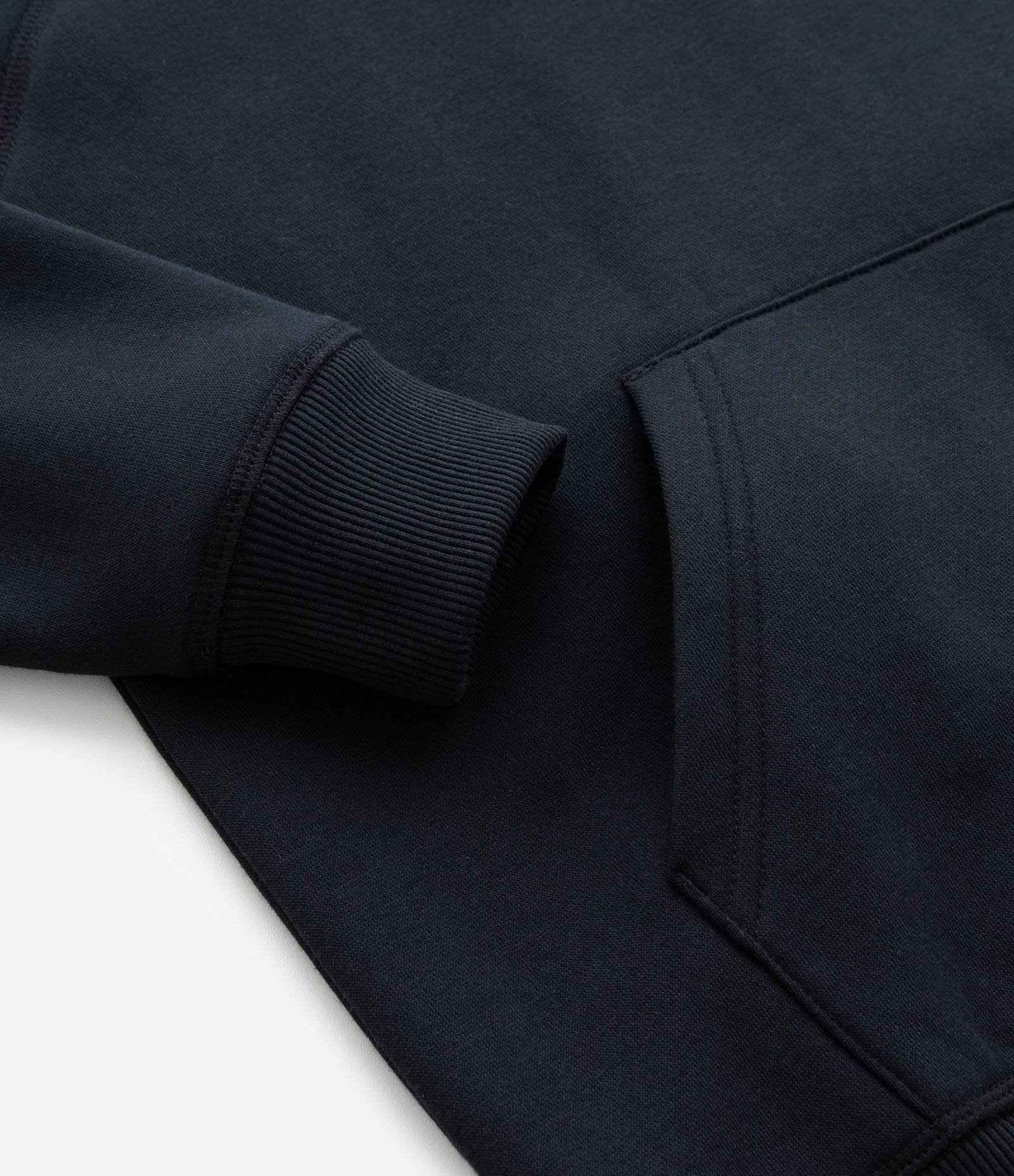 Casaco Infantil Básico com Capuz e Bolsos - Tam- 5 a 14 Anos Preto 7