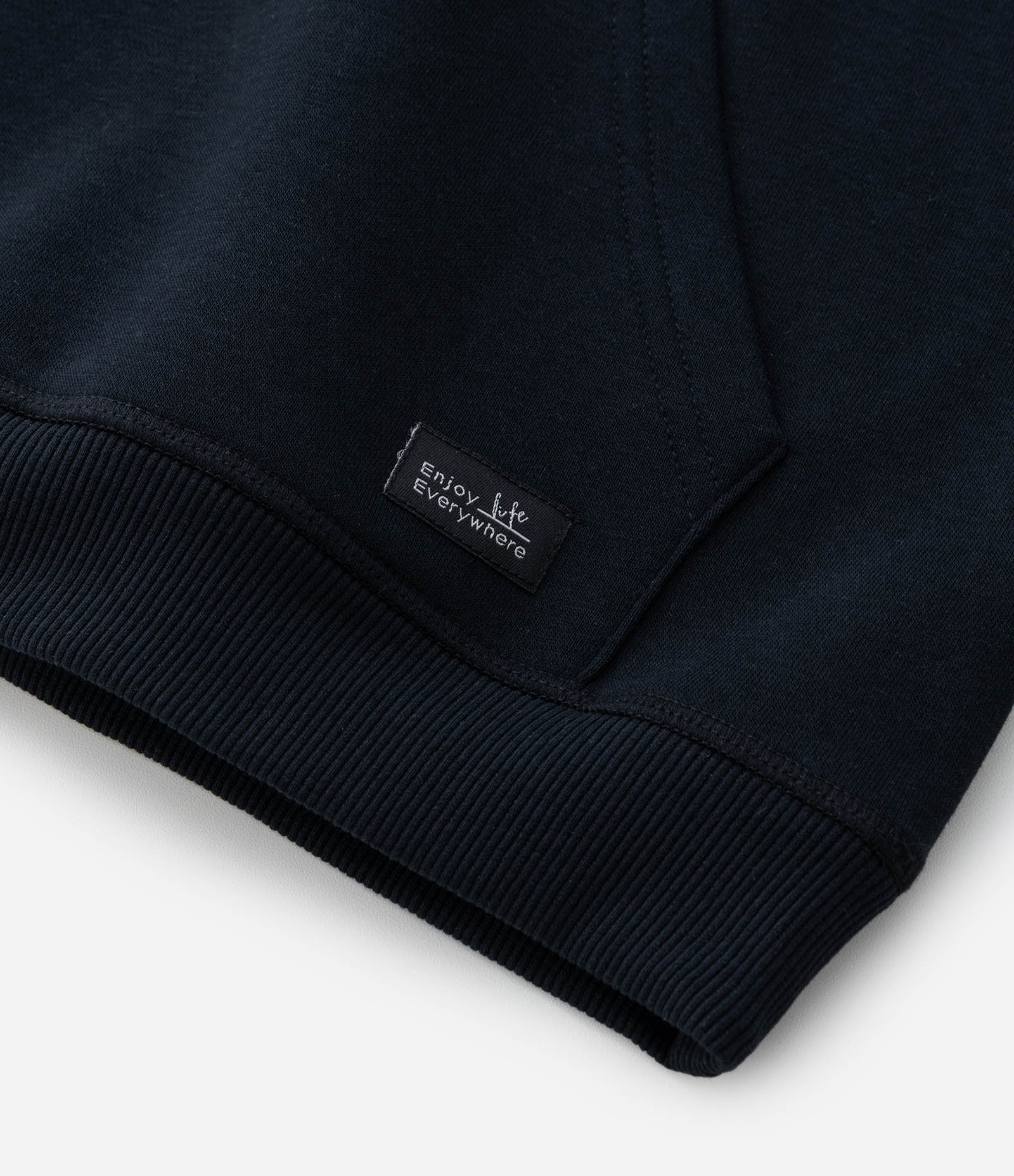 Casaco Infantil Básico com Capuz e Bolsos - Tam- 5 a 14 Anos Preto 8