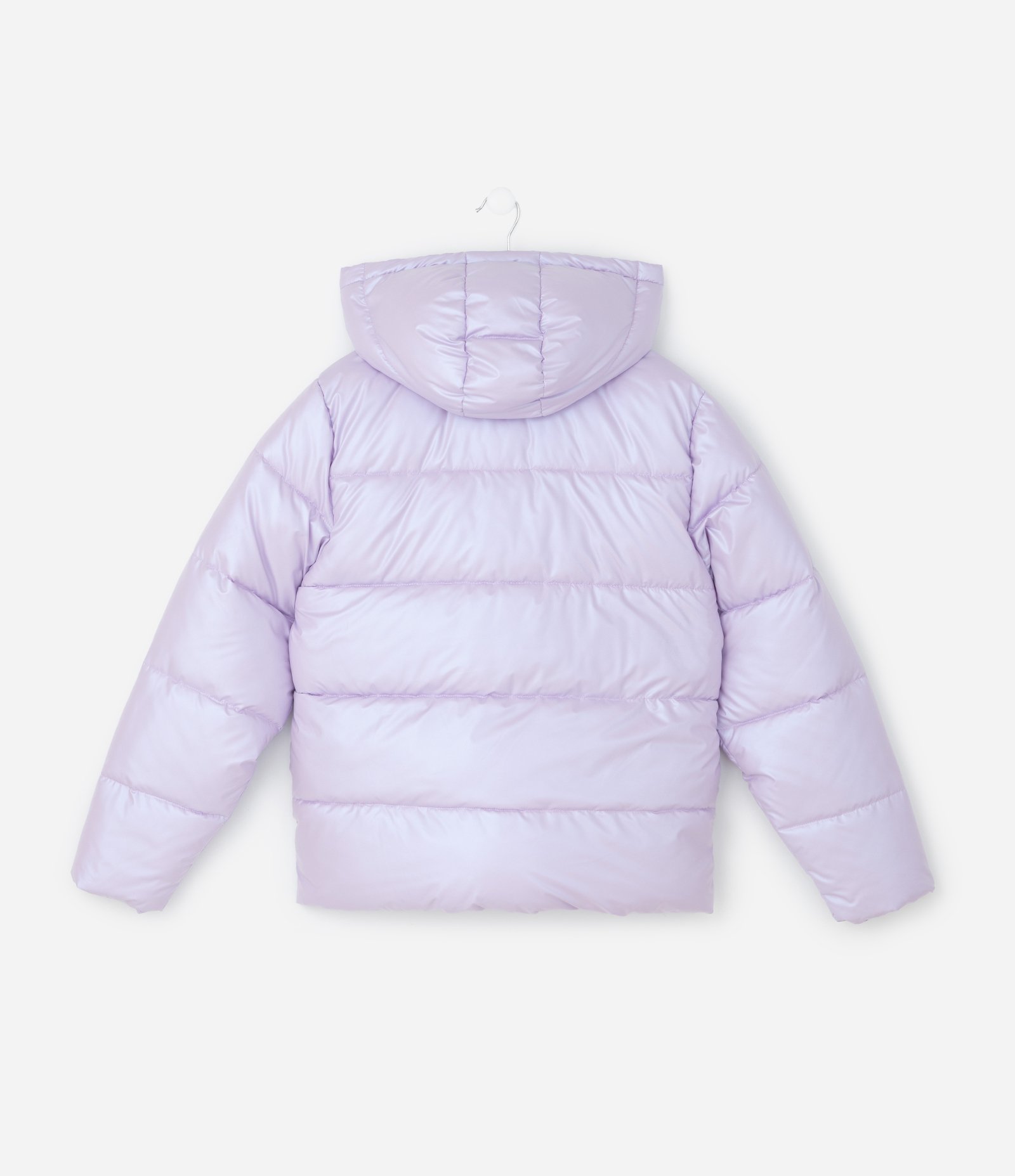 Jaqueta Infantil Puffer com Ondas Holográficas – Tam 5 a 14 Anos Lilás 3