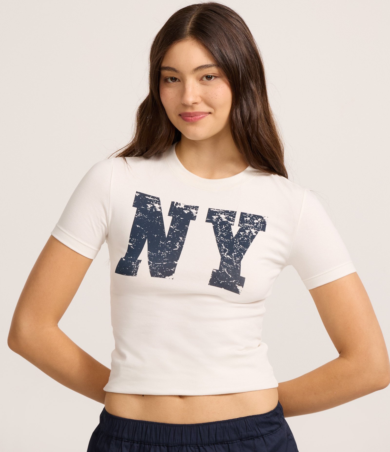 Camiseta New T-shirt em Algodão com Estampa NY Branco 3