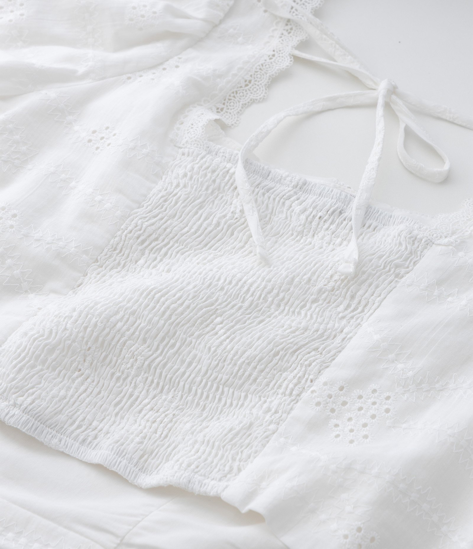 Blusa Cropped em Laise com Aviamentos Curve & Plus Size Branco 3