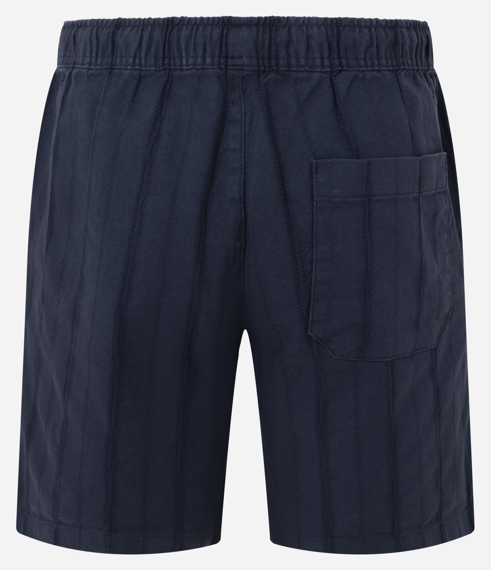 Bermuda Reta Texturizada com Cós Elástico Azul 6