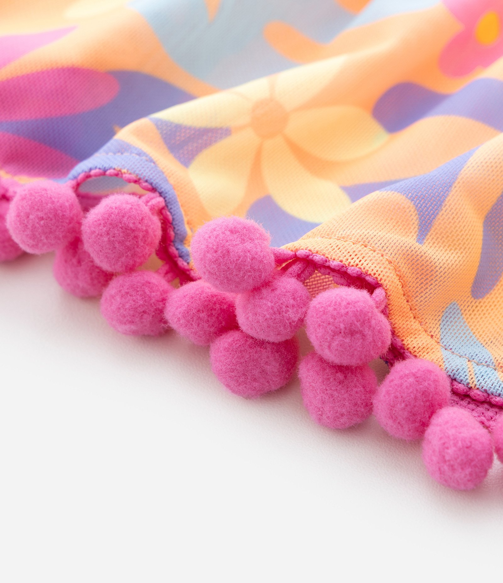 Saída de Praia Infantil em Tule com Estampa Floral – Tam 5 a 16 Amarelo 5