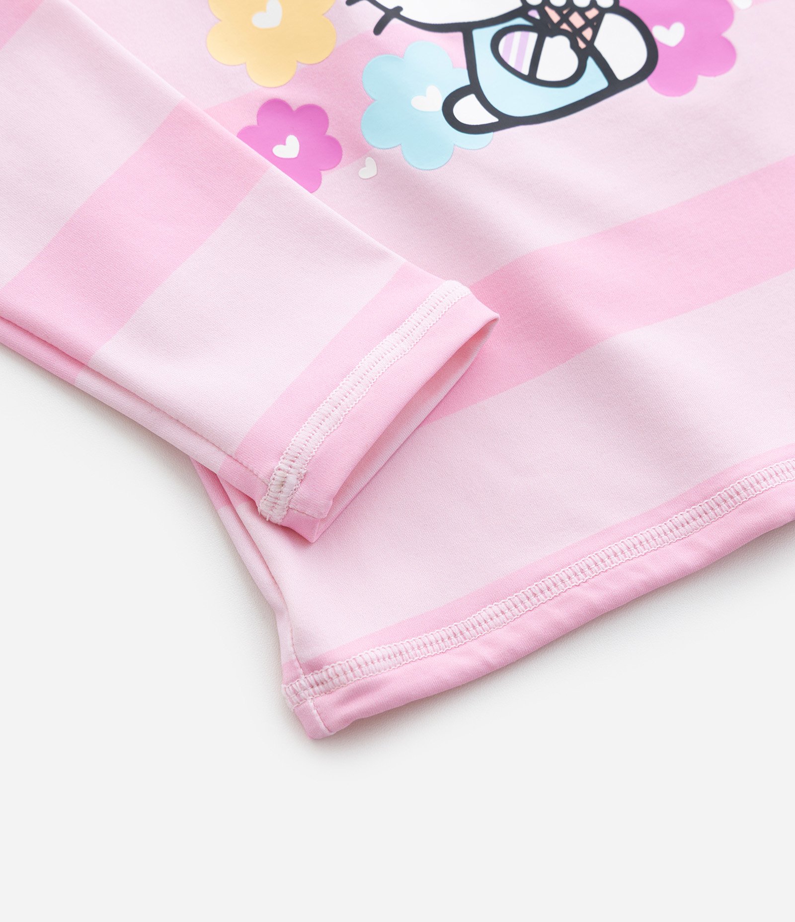 Conjunto Infantil UV da Hello Kitty com Blusa e Calcinha de Biquíni – Tam 1 a 4 Anos Rosa/Amarelo 9