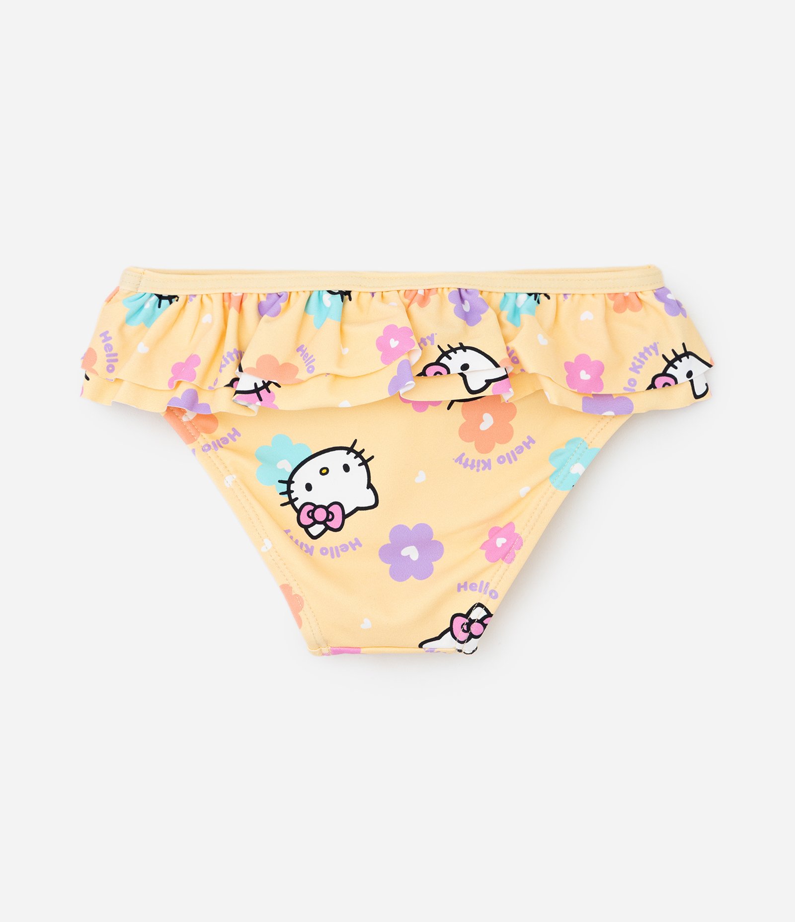 Conjunto Infantil UV da Hello Kitty com Blusa e Calcinha de Biquíni – Tam 1 a 4 Anos Rosa/Amarelo 5