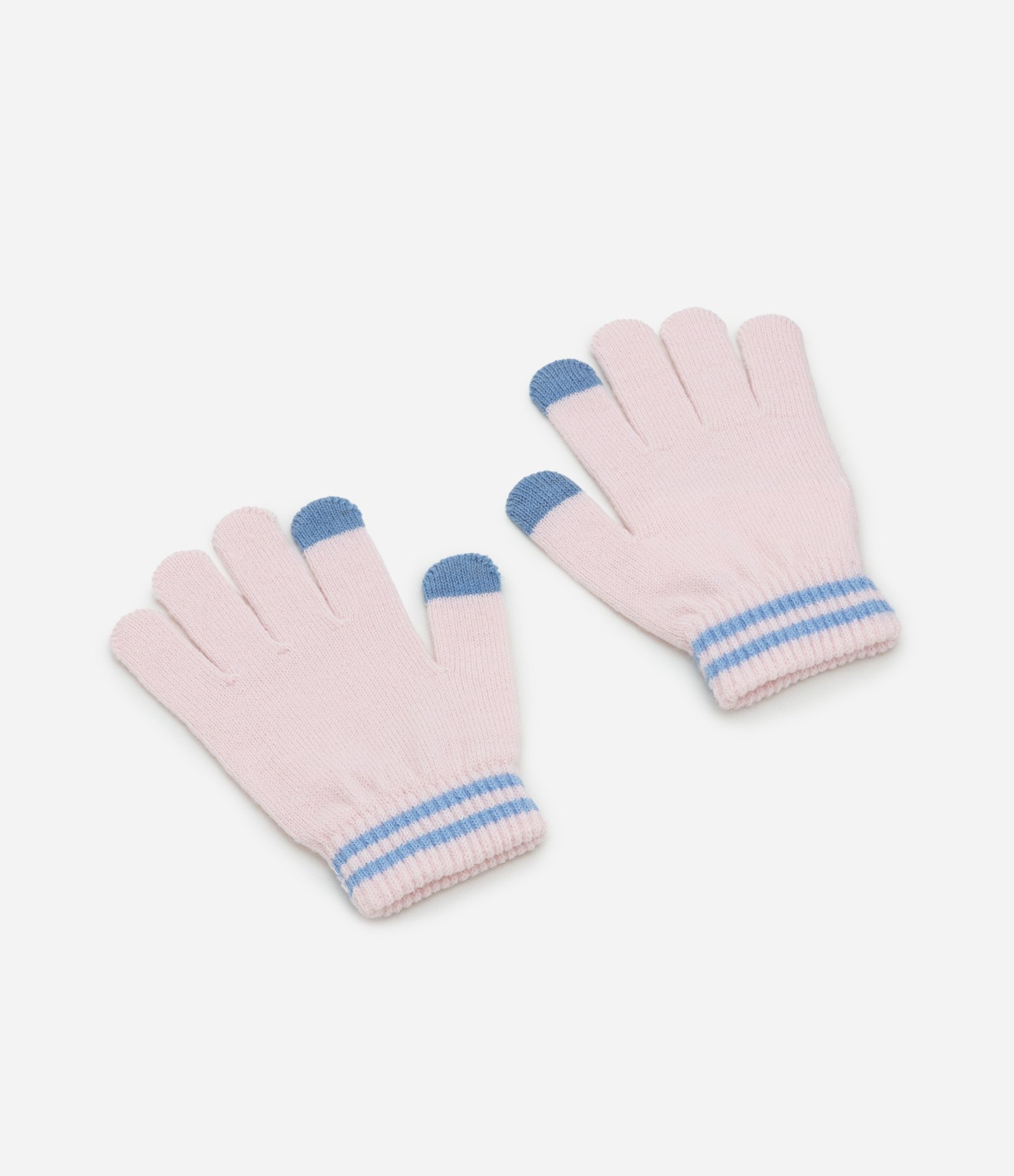 Luva Infantil em Efeito Tricô Estampa Bluey – Tam 3 a 12 Rosa Claro 2