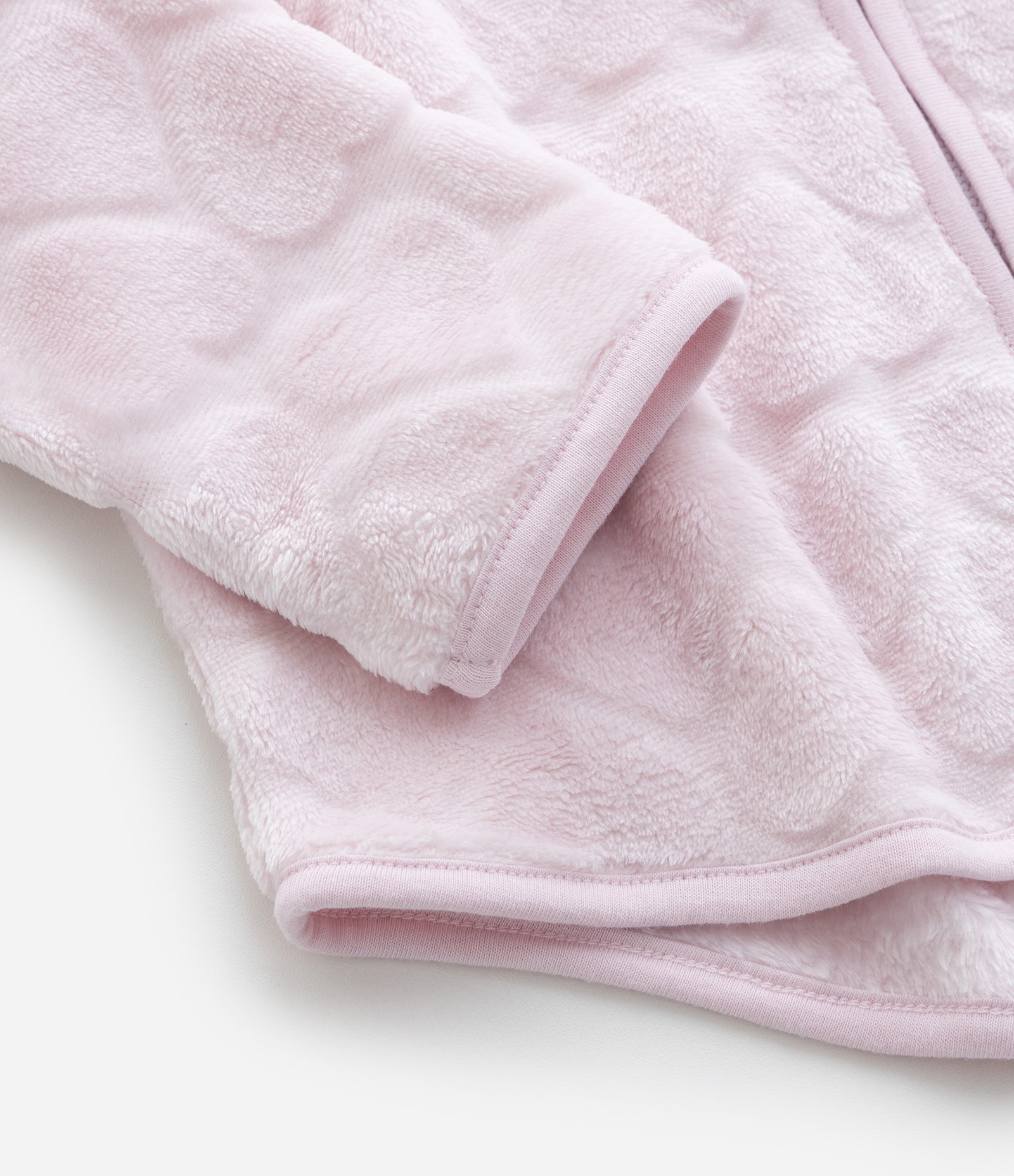 Jaqueta Infantil com Orelhinhas no Capuz – Tam 1 a 5/6 Anos Rosa Claro 4
