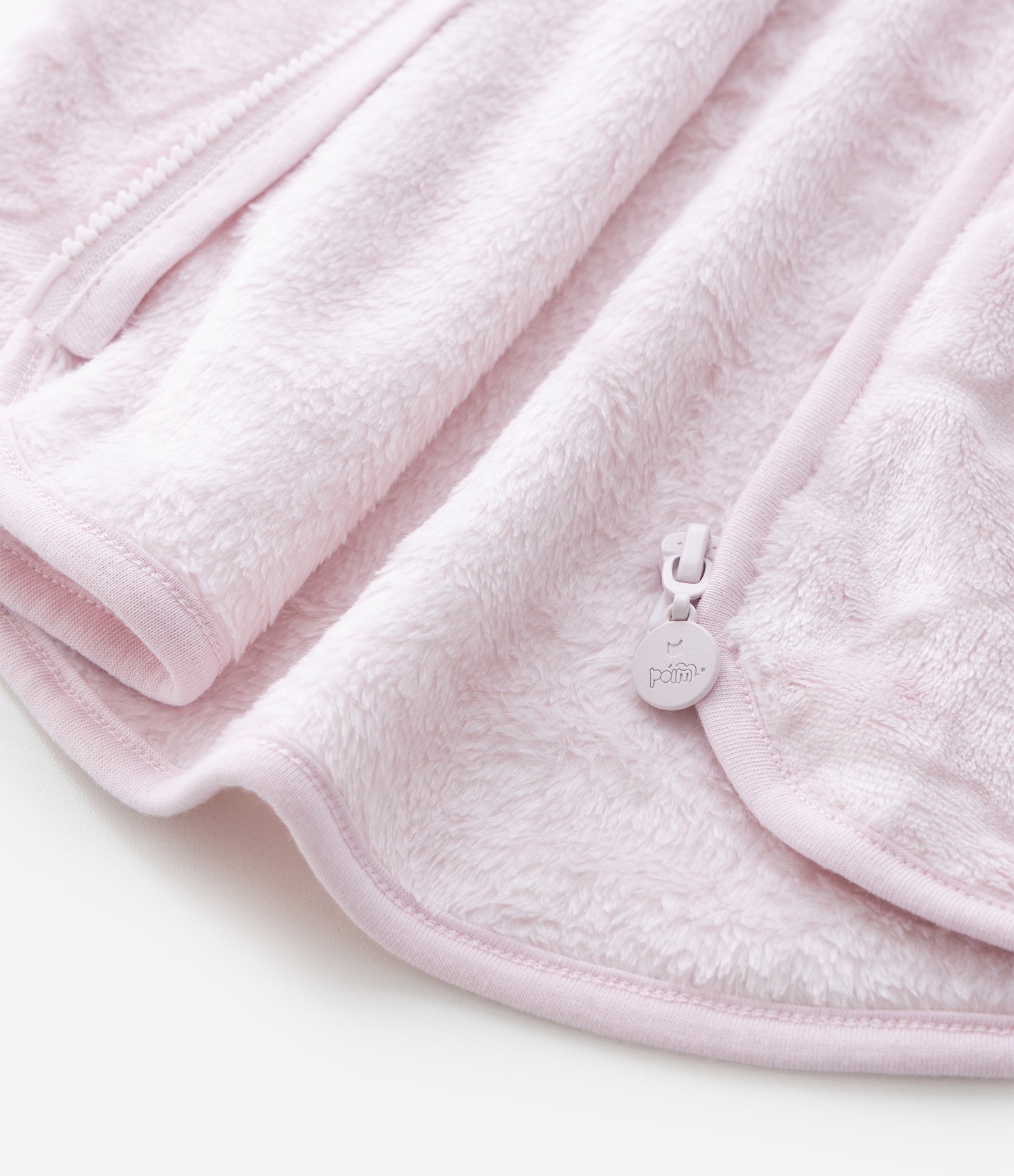 Jaqueta Infantil com Orelhinhas no Capuz – Tam 1 a 5/6 Anos Rosa Claro 7