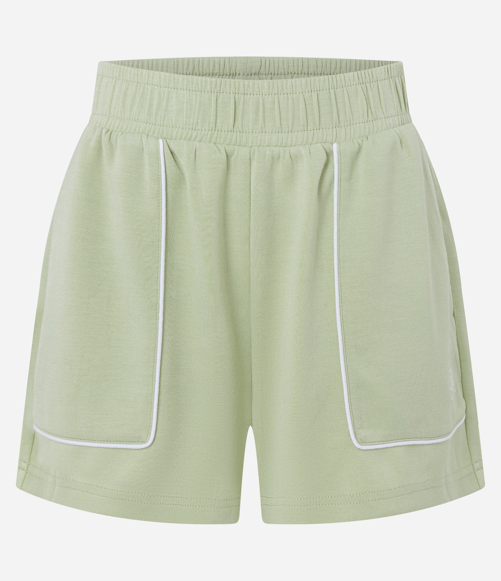 Bermuda Esportiva em Modal com Viés Contrastante Verde 5