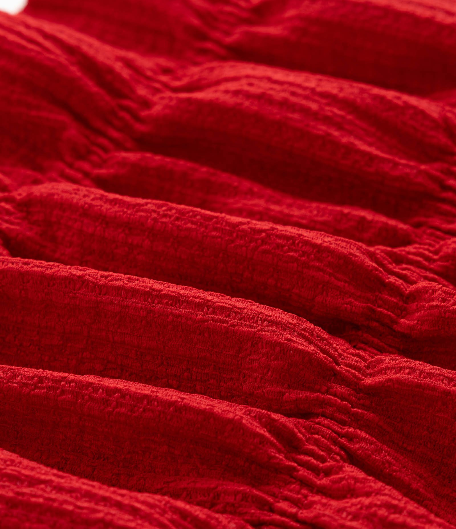 Blusa Infantil de Alcinha Texturizada com Lastex - Tam 5 a 14 Anos Vermelho 3