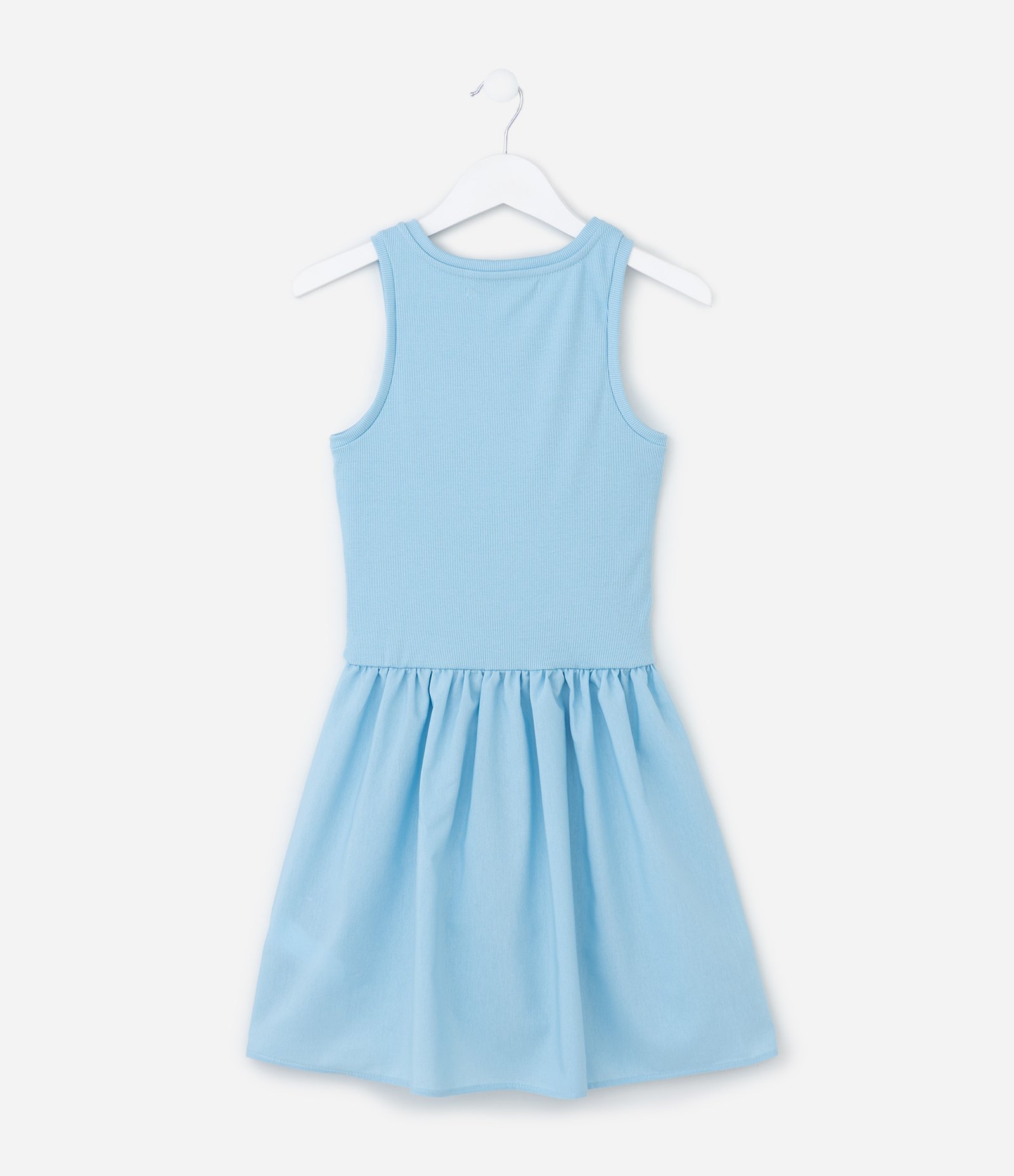 Vestido Infantil Sem Manga em Ribana - Tam 5 a 14 Anos Azul 2