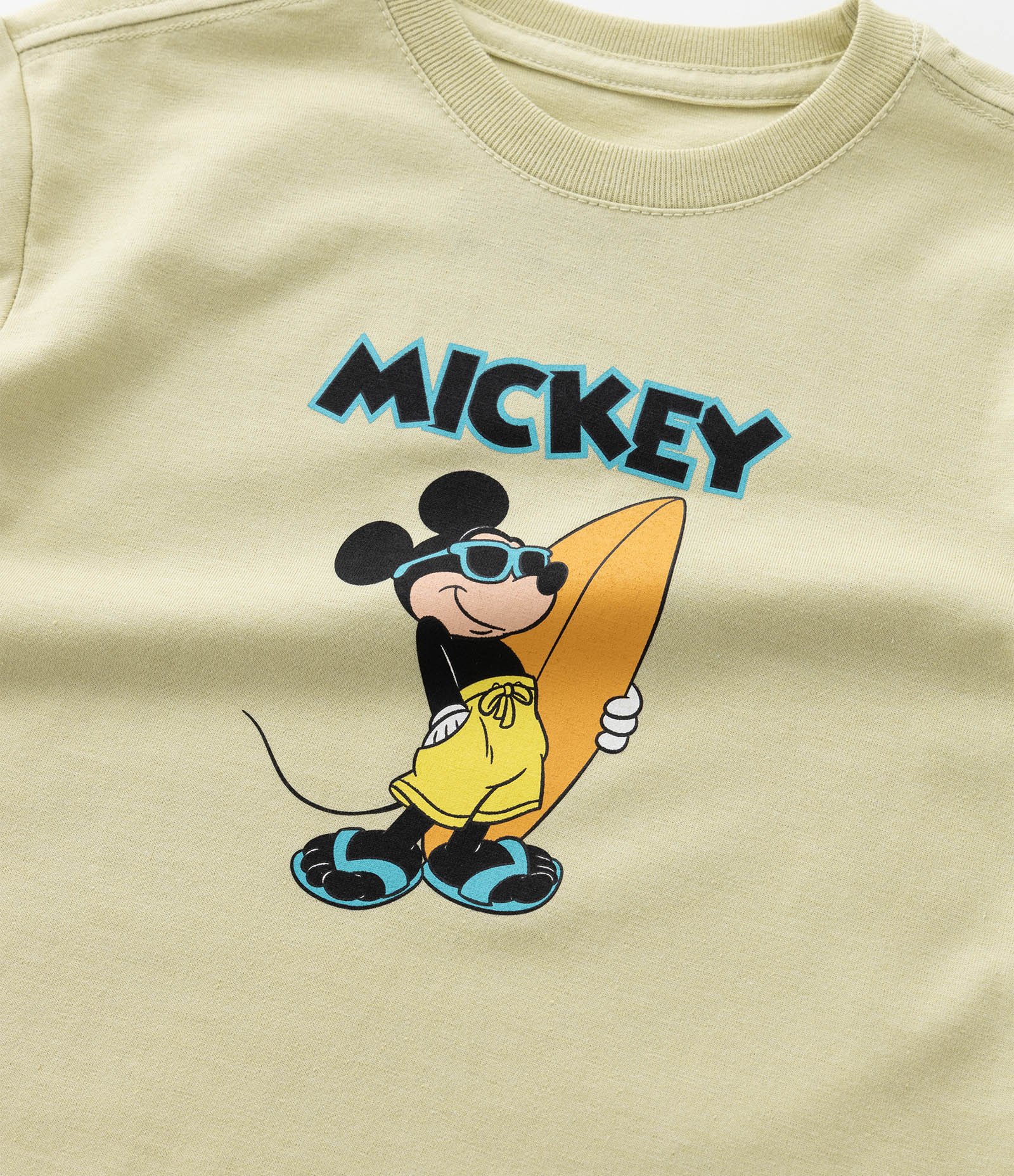 Camiseta Infantil com Estampa do Mickey - Tam 1 a 6 Anos Amarelo 6