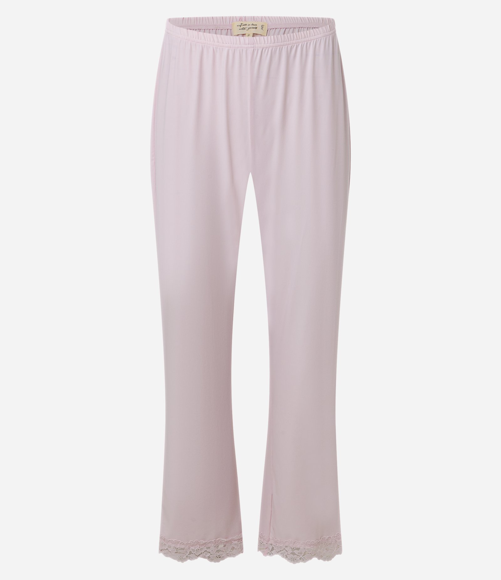 Pijama Longo em Poliamida com Renda no Decote Orchid Ice 4