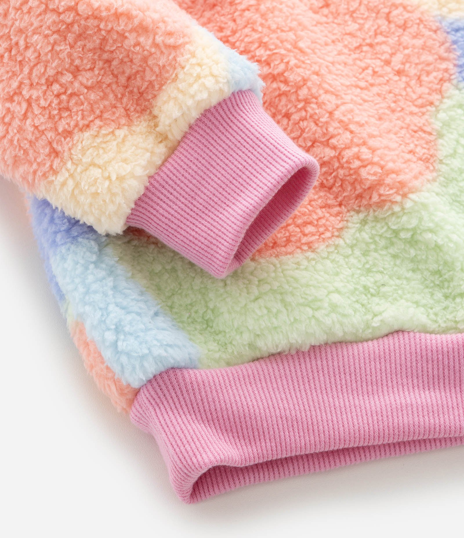 Pijama Infantil em Sherpa com Casaco e Calça Estampada – Tam 1 a 6 Anos Multicores 9