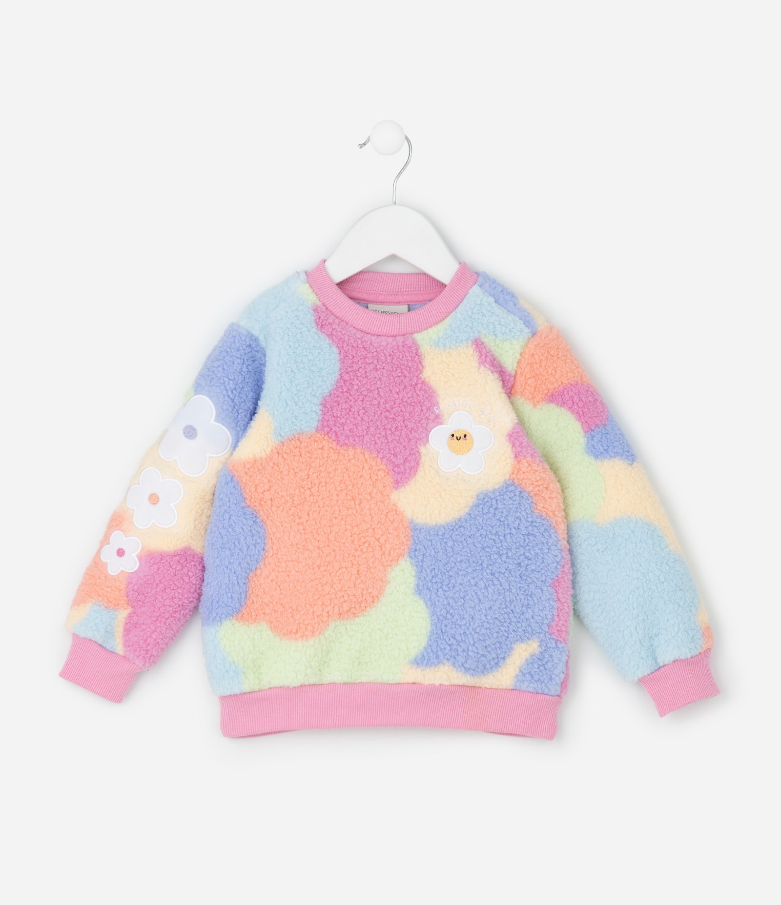 Pijama Infantil em Sherpa com Casaco e Calça Estampada – Tam 1 a 6 Anos Multicores 2