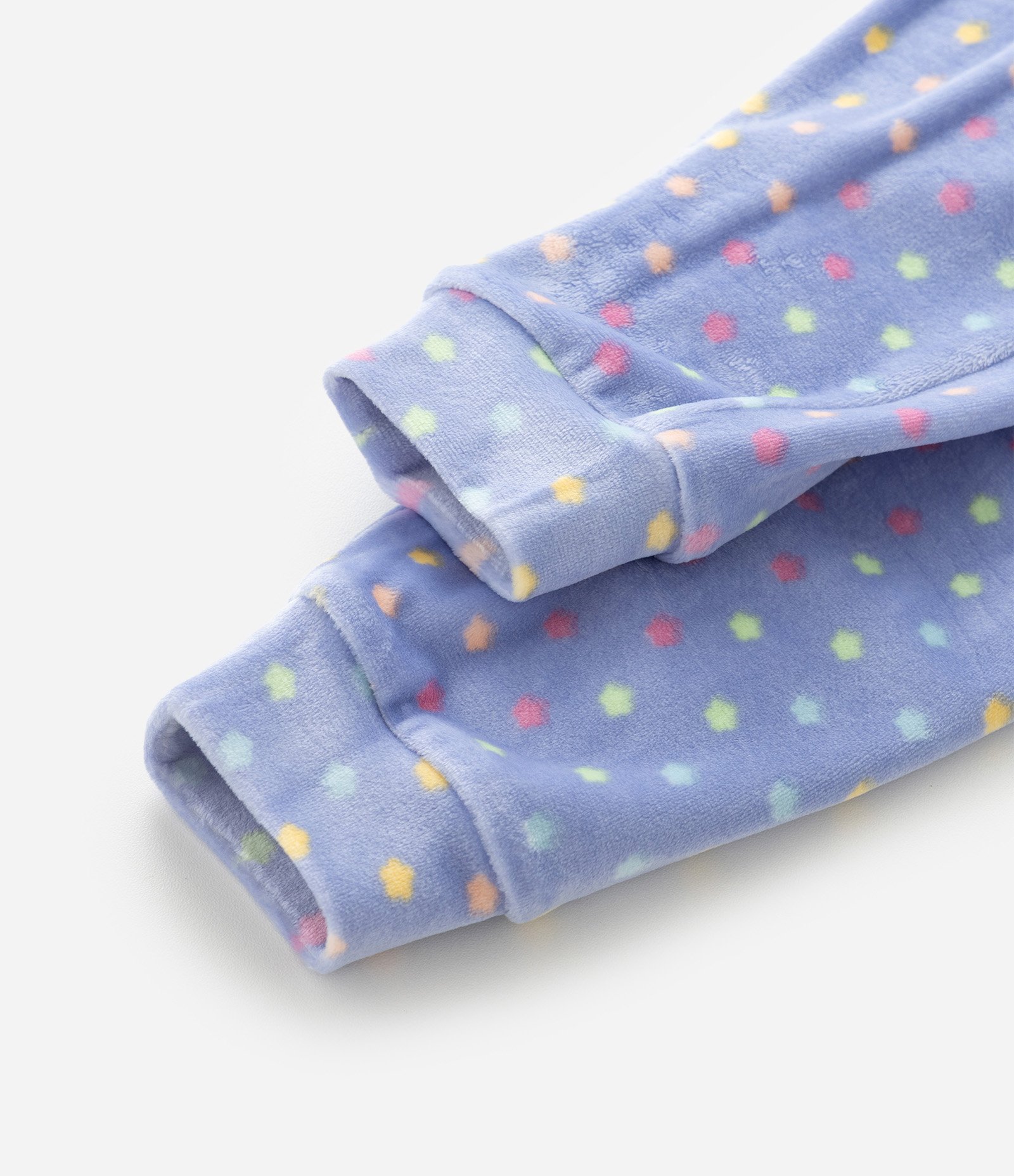 Pijama Infantil em Sherpa com Casaco e Calça Estampada – Tam 1 a 6 Anos Multicores 6