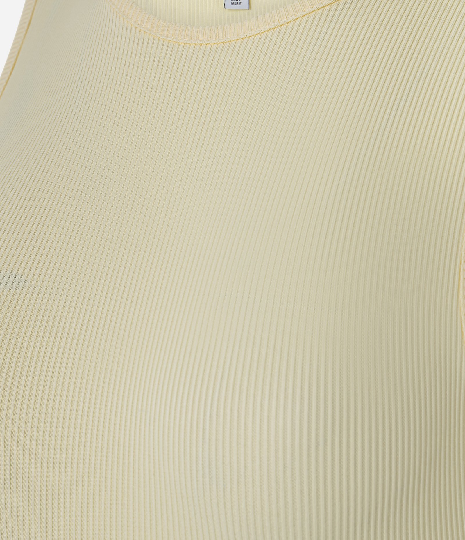 Body sem Manga em Ribana de Poliamida Amarelo 7