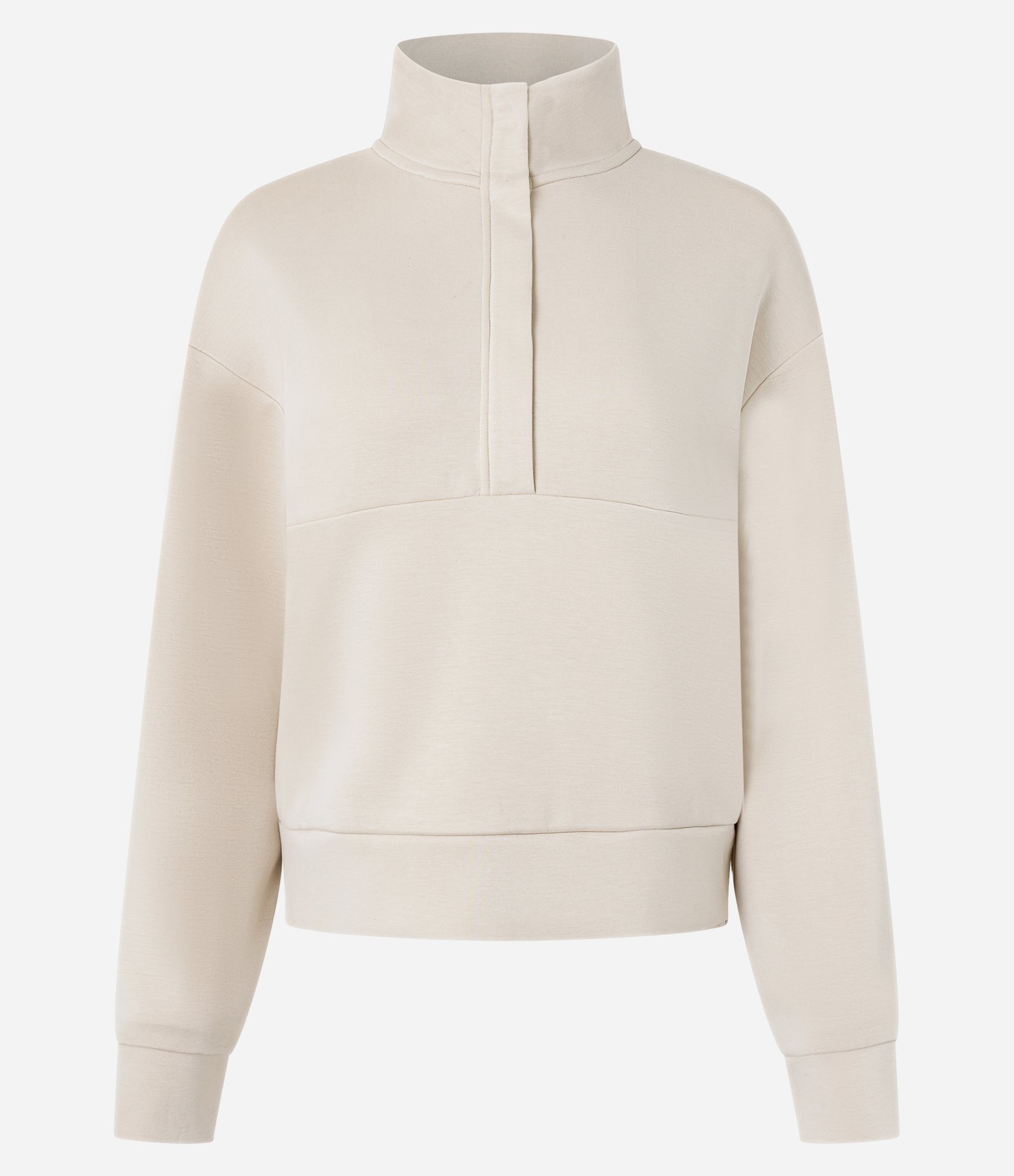 Blusão Moletom com Gola Alta Off White 1