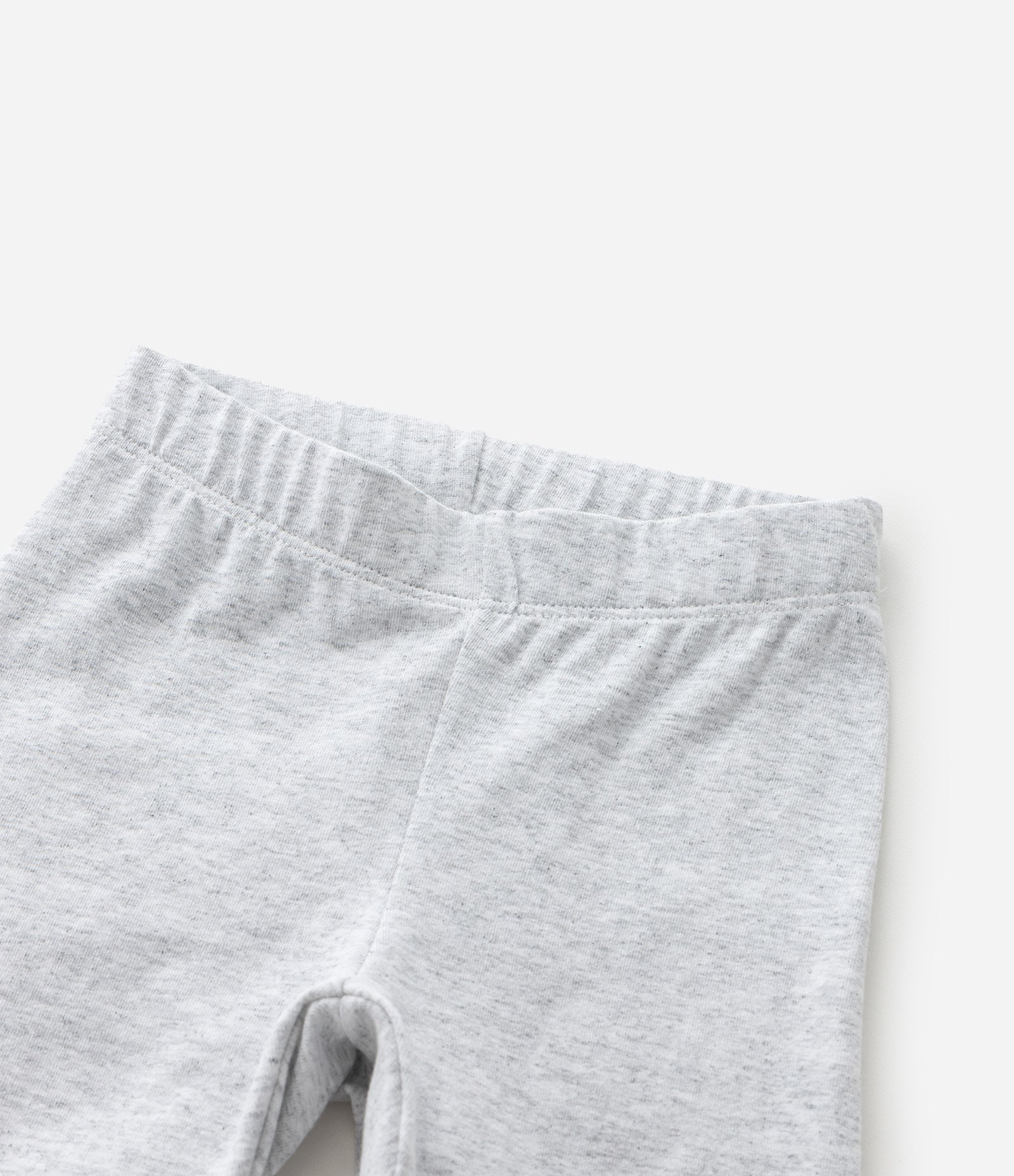 Bermuda Ciclista Infantil em Cotton Mescla - Tam 1 a 6 Anos Cinza 6