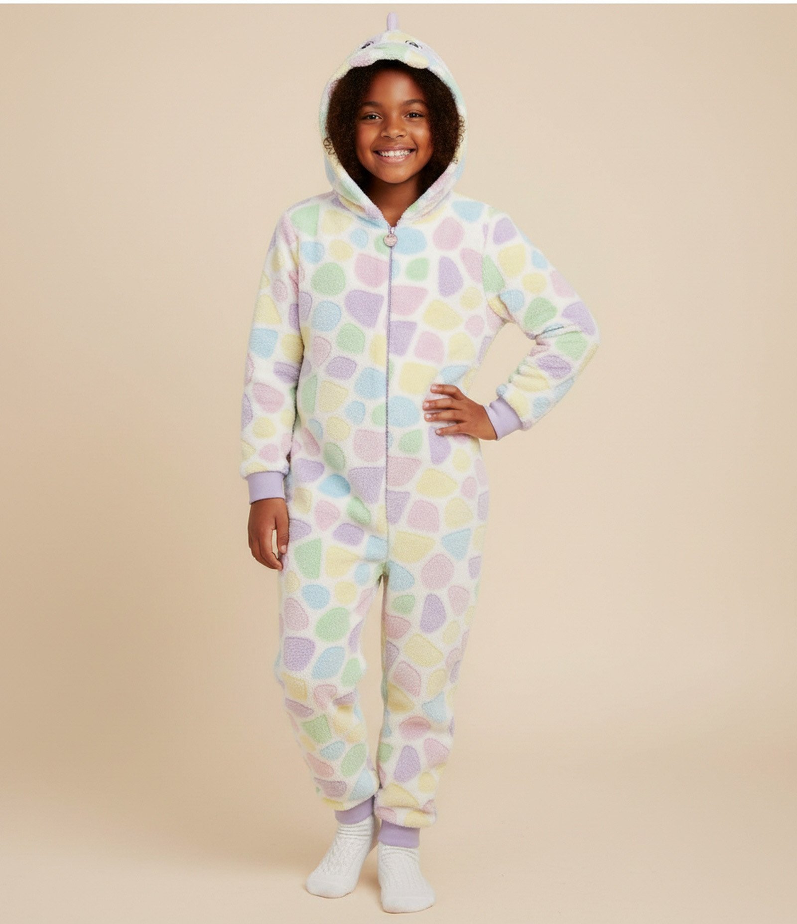 Pijama Infantil Jumper com Estampa Dinossauro – Tam 2 a 14 Anos Multicores 1