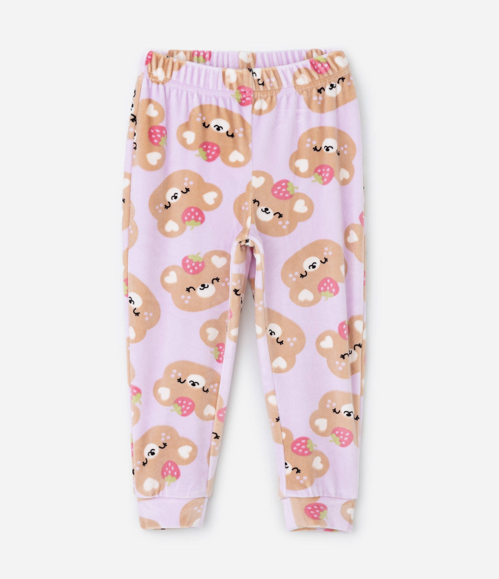 Pijama Infantil Longo com Estampa de Ursinhos – Tam 2 a 4 Anos Lilás 5