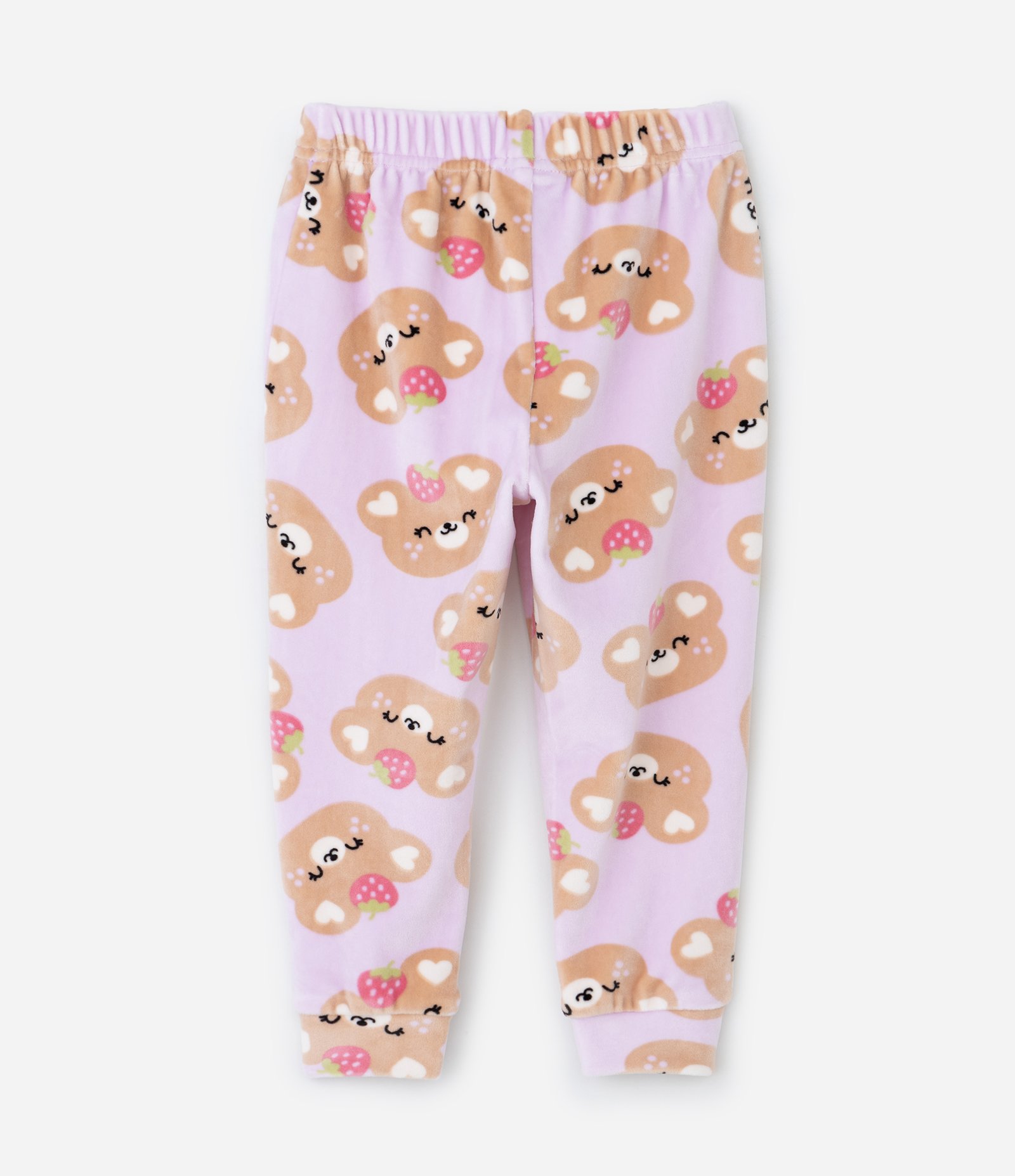 Pijama Infantil Longo com Estampa de Ursinhos – Tam 2 a 4 Anos Lilás 6
