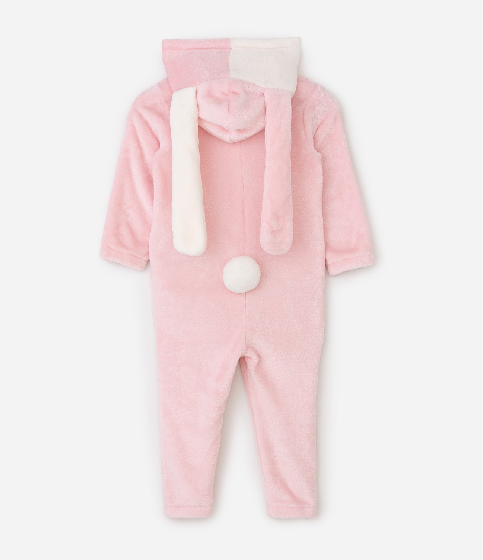 Pijama Jumper Infantil Coelhinha com Orelhas no Capuz – Tam 2 a 8 Anos Rosa Claro 3