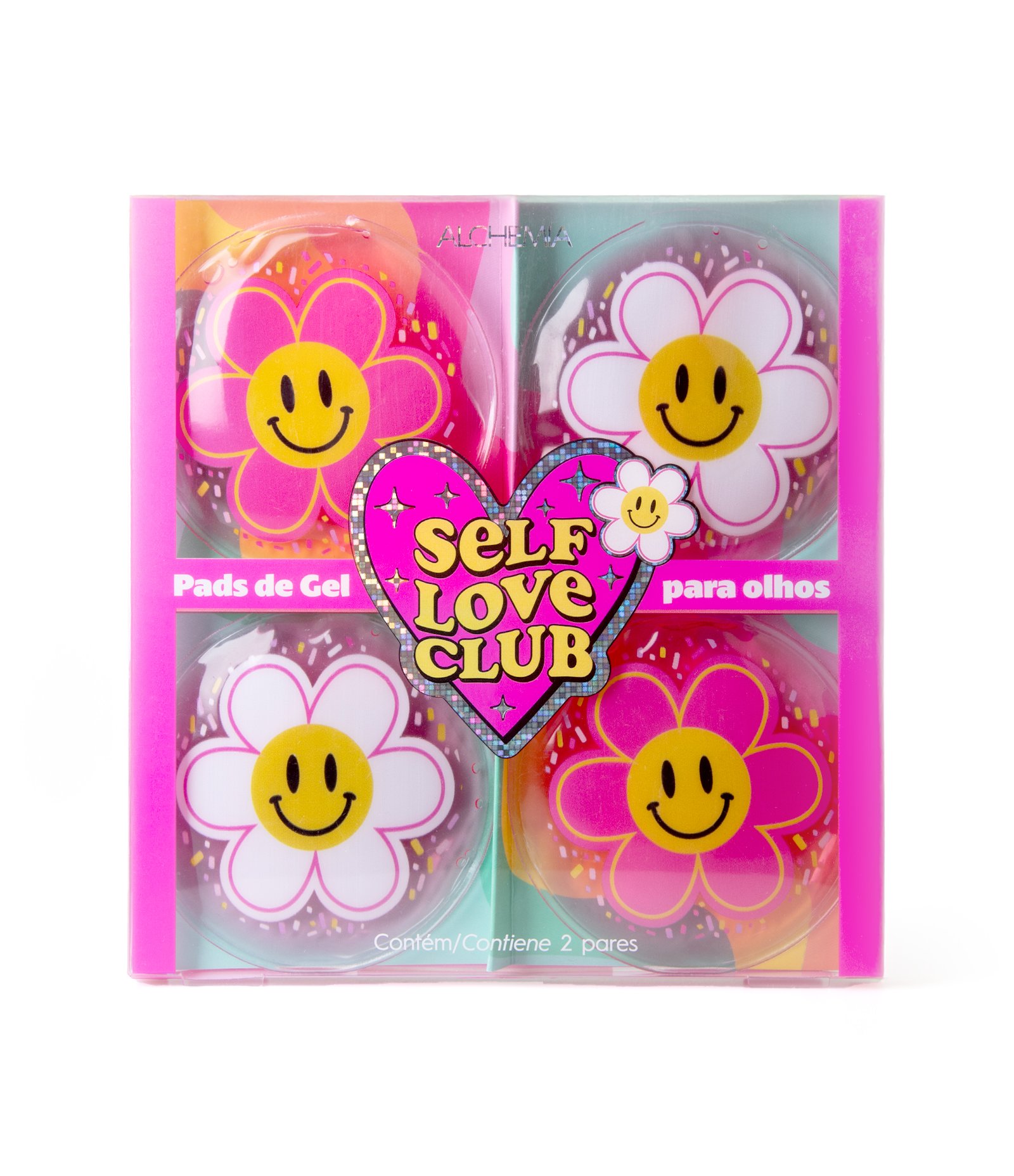 Kit com 4 Pads de Gel para Olhos Candy Self Love Club Alchemia KIT 1