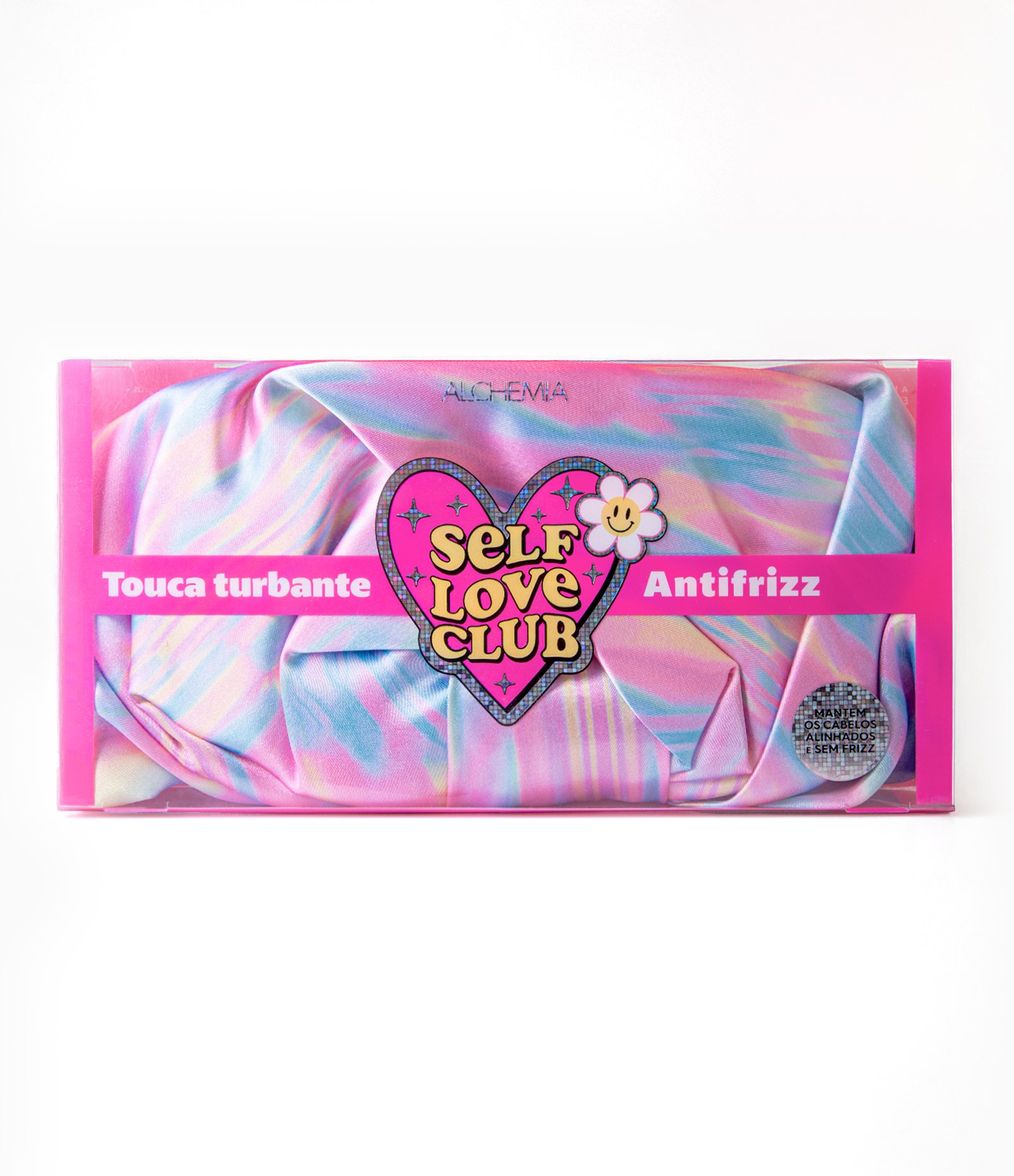 Touca Turbante em Cetim Tie Dye Alchemia U 1