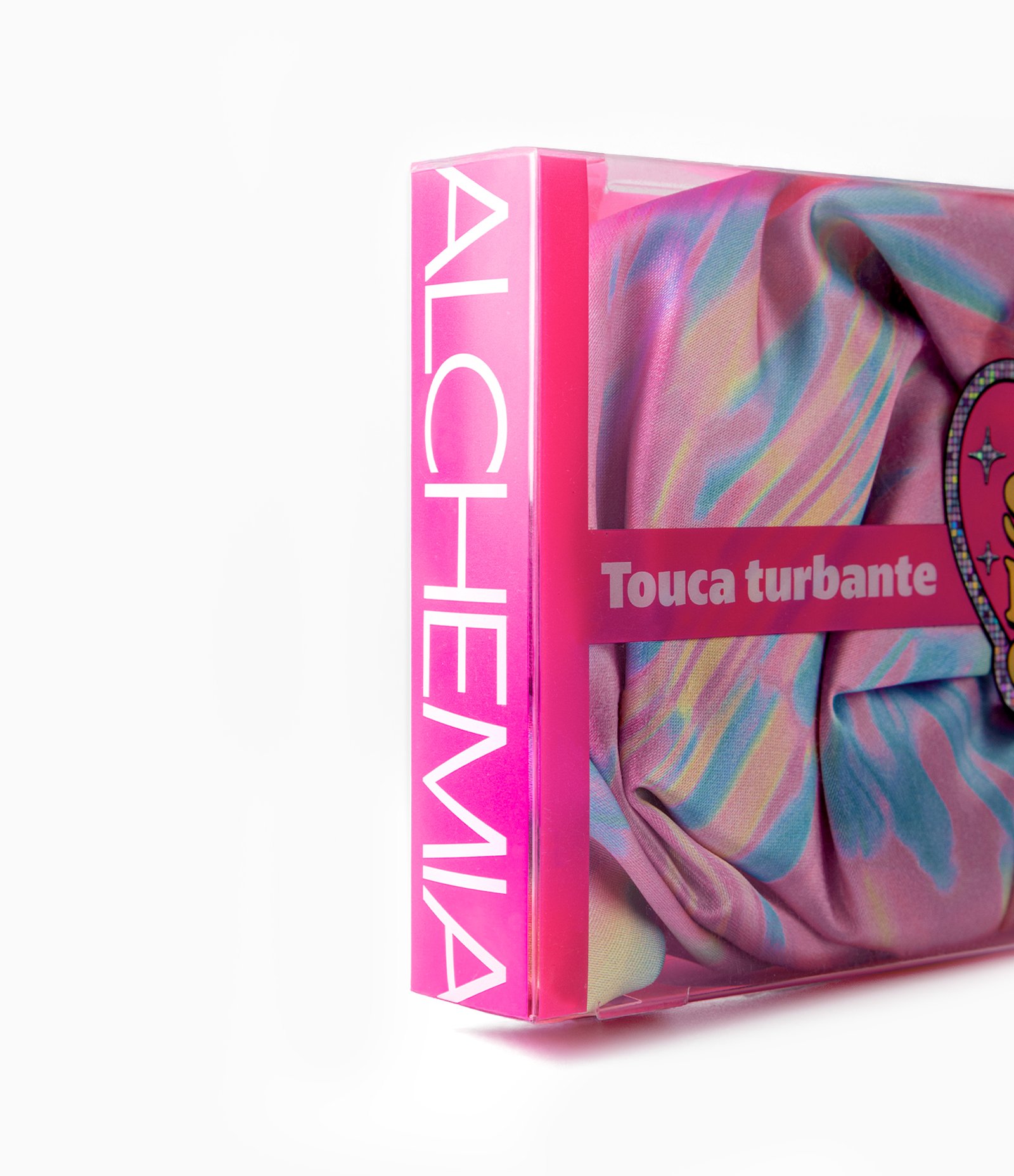 Touca Turbante em Cetim Tie Dye Alchemia U 2