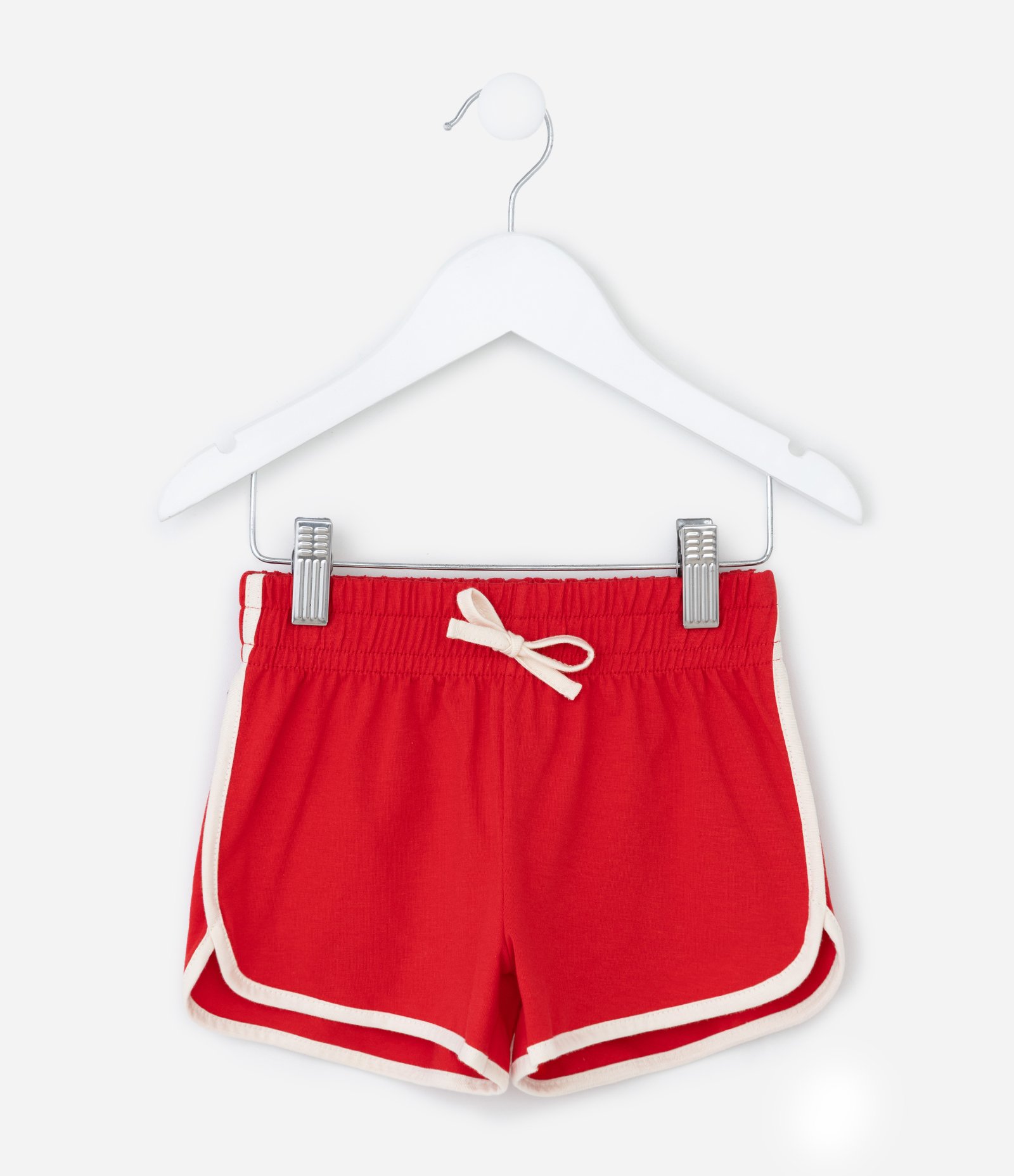 Short Runner Infantil com Detalhes Contrastantes - Tam 1 a 6 Anos Vermelho 2