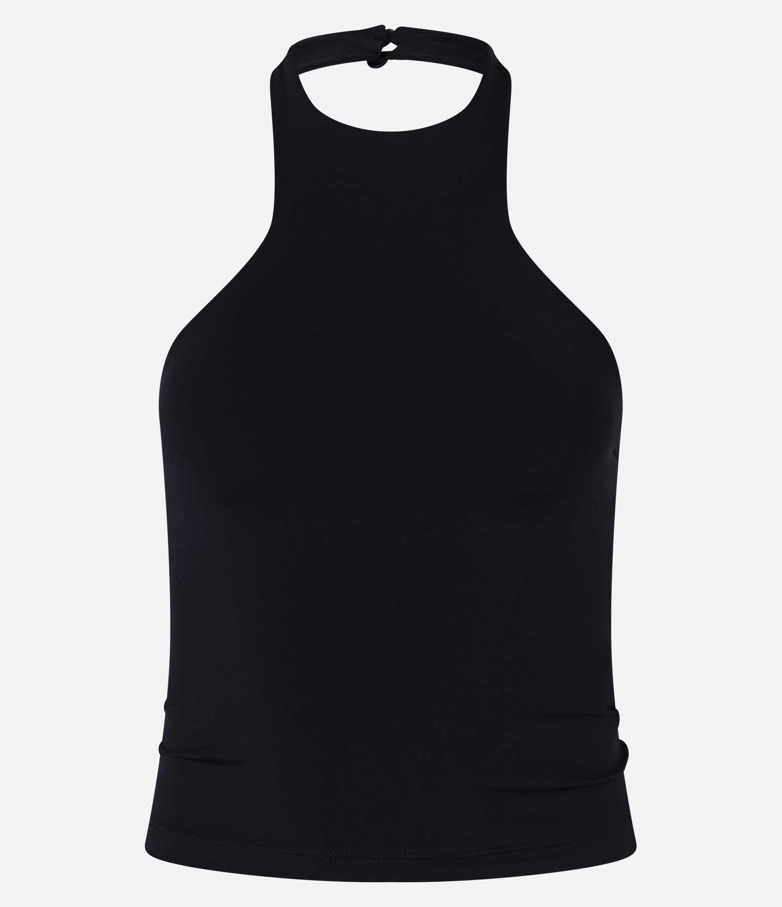 Blusa Justinha em Microfibra com Gola Halter Preto 5