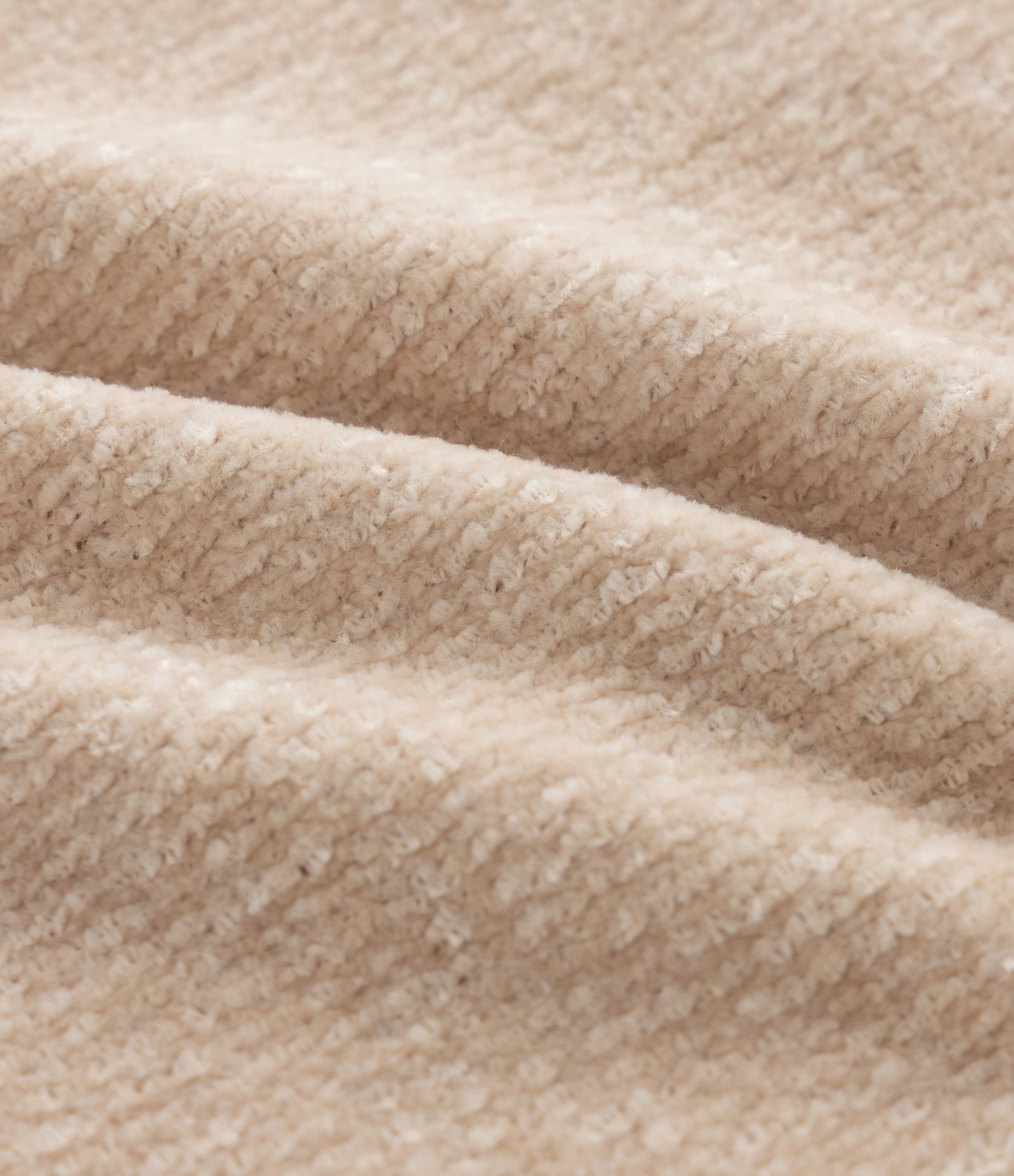 Casaco Infantil em Chenille com Bordado de Ursinho – Tam 5 a 14 Anos Bege Claro 3